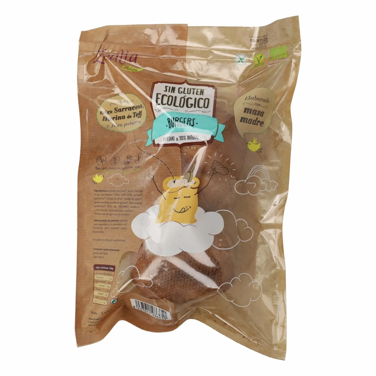 Pan Burgers Sin Gluten Bio 180 g