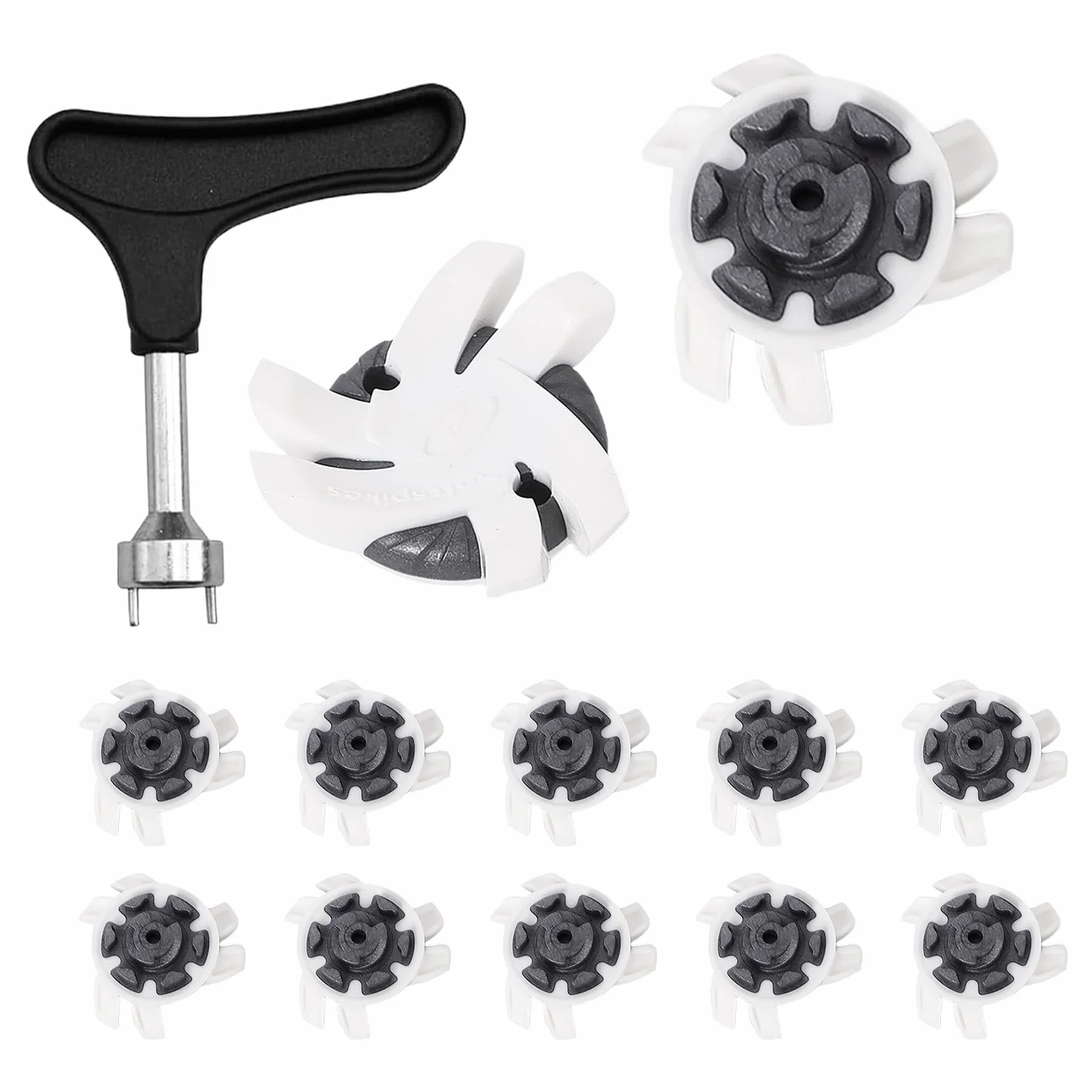 Clavos para zapatos de golf, Reemplazos de clavos antideslizantes, Tacos prácticos para canchas