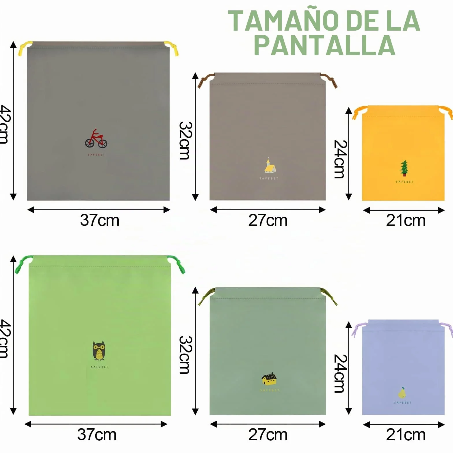 Annhao Bolsa Impermeable con Cordón, 10 Pcs Bolsas de Almacenamiento de Viaje para Ropa, Zapatos