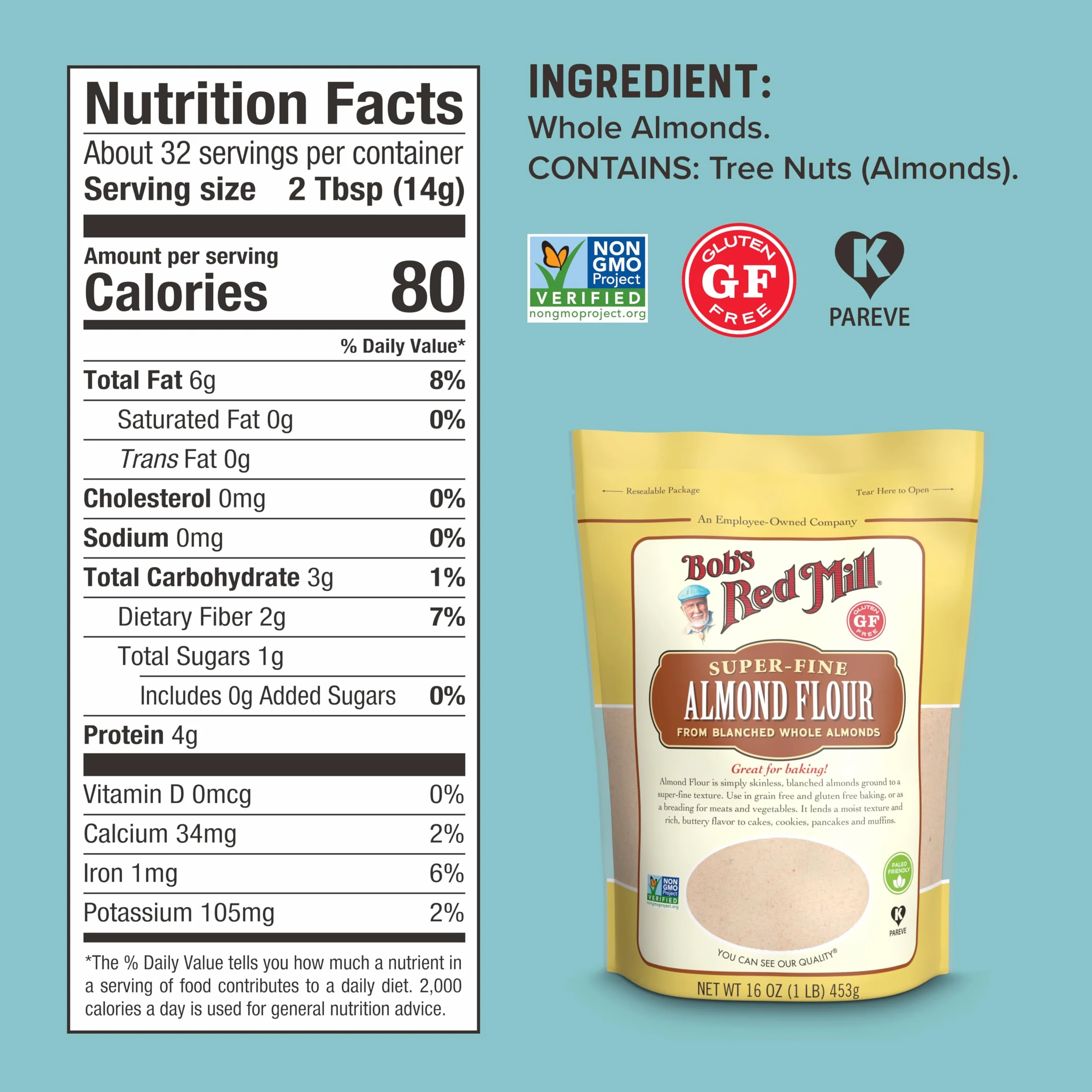 Bob's Red Mill Super-Fine Almond Flour 16 oz