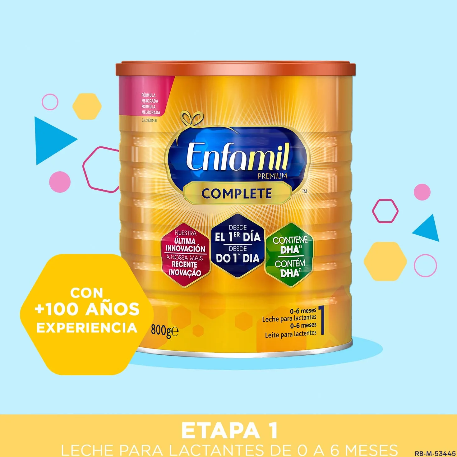 Enfamil Premium Complete 1 Leche infantil 4x800gr Leche Infantil para Lactantes de 0 a 6 Meses de Edad Fórmula para Bebés Recién Nacidos