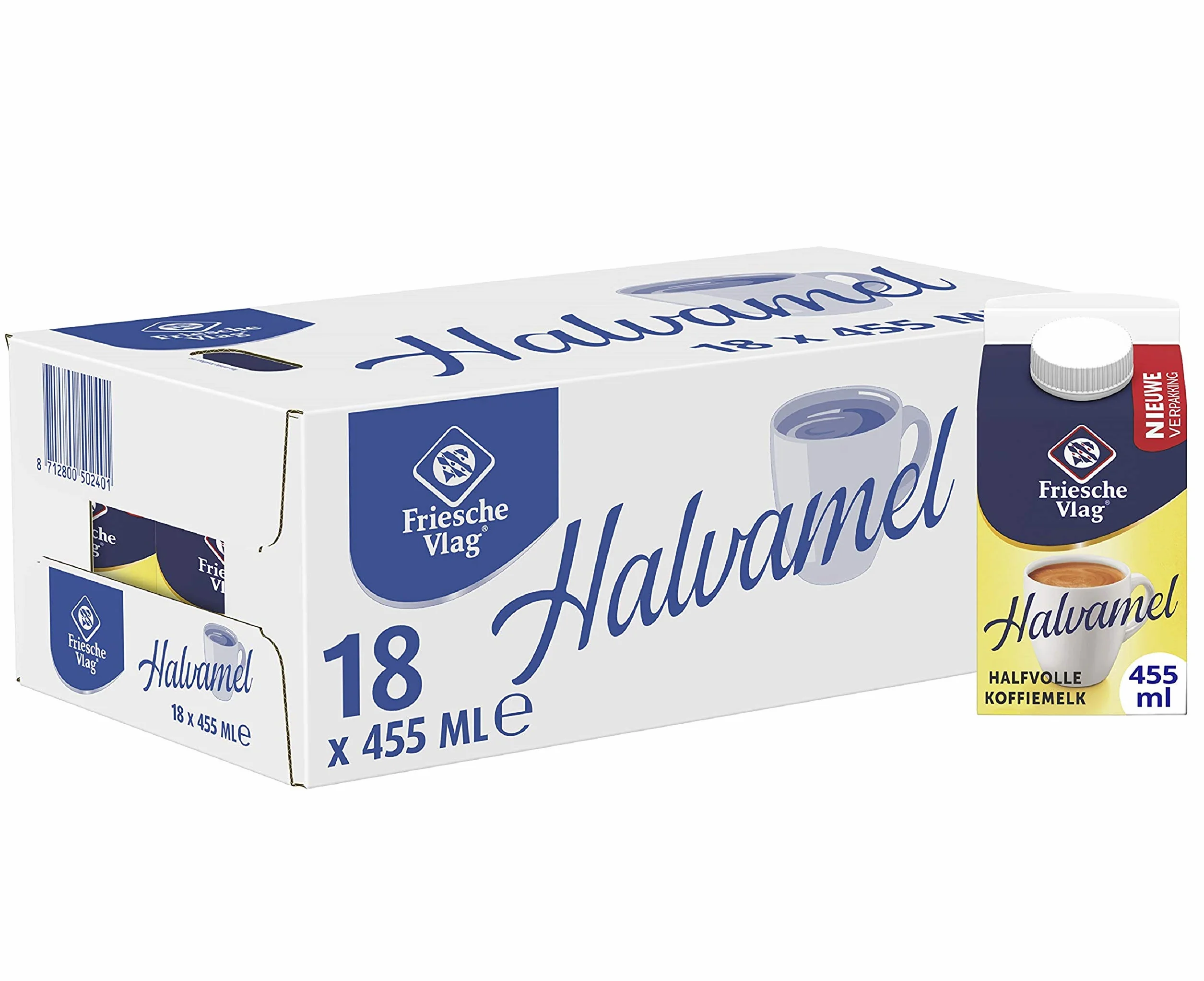 Friesche Vlag Café Halvamel 18 x 455 ML