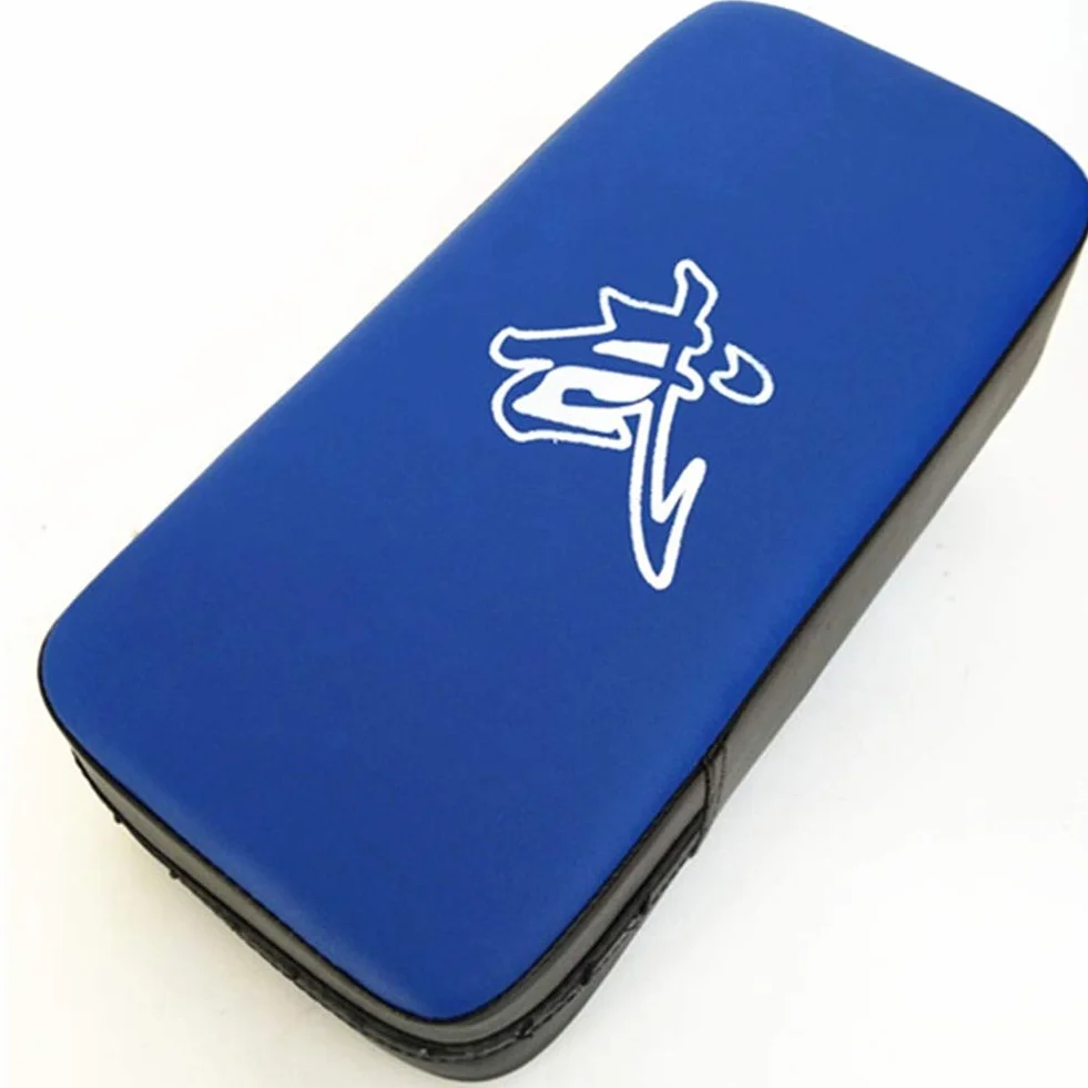 Guantes Boxeo Almohadilla de Palma Kick Pads Artes Marciales Golpe Cuerpo Pad Azul Talla Única
