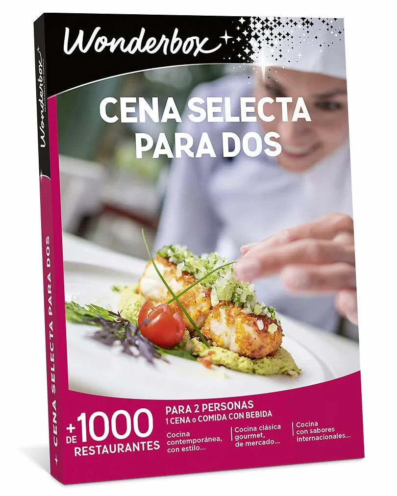 Wonderbox Caja Regalo Gourmet para Dos Experiencias para Regalar 2 Personas