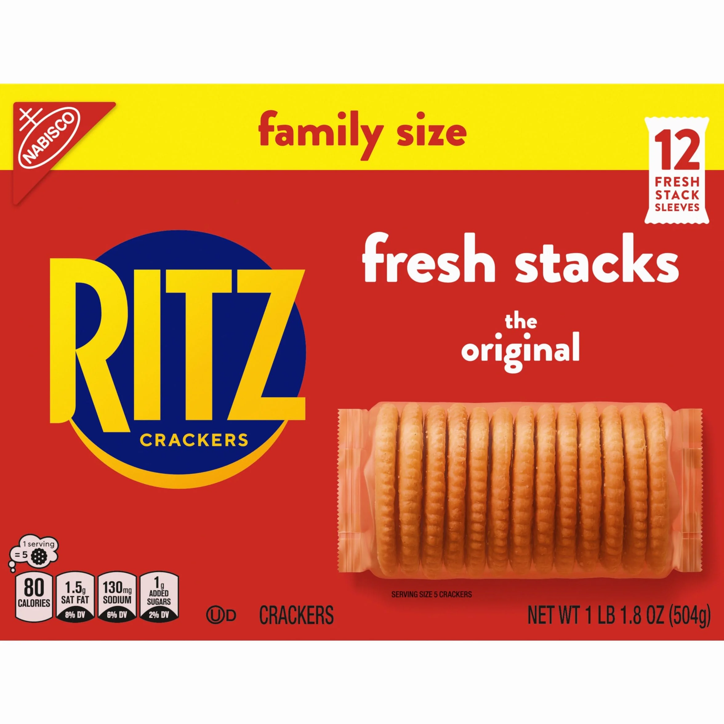 Fresh Stacks Original Crackers, Family Size, 17.8 oz