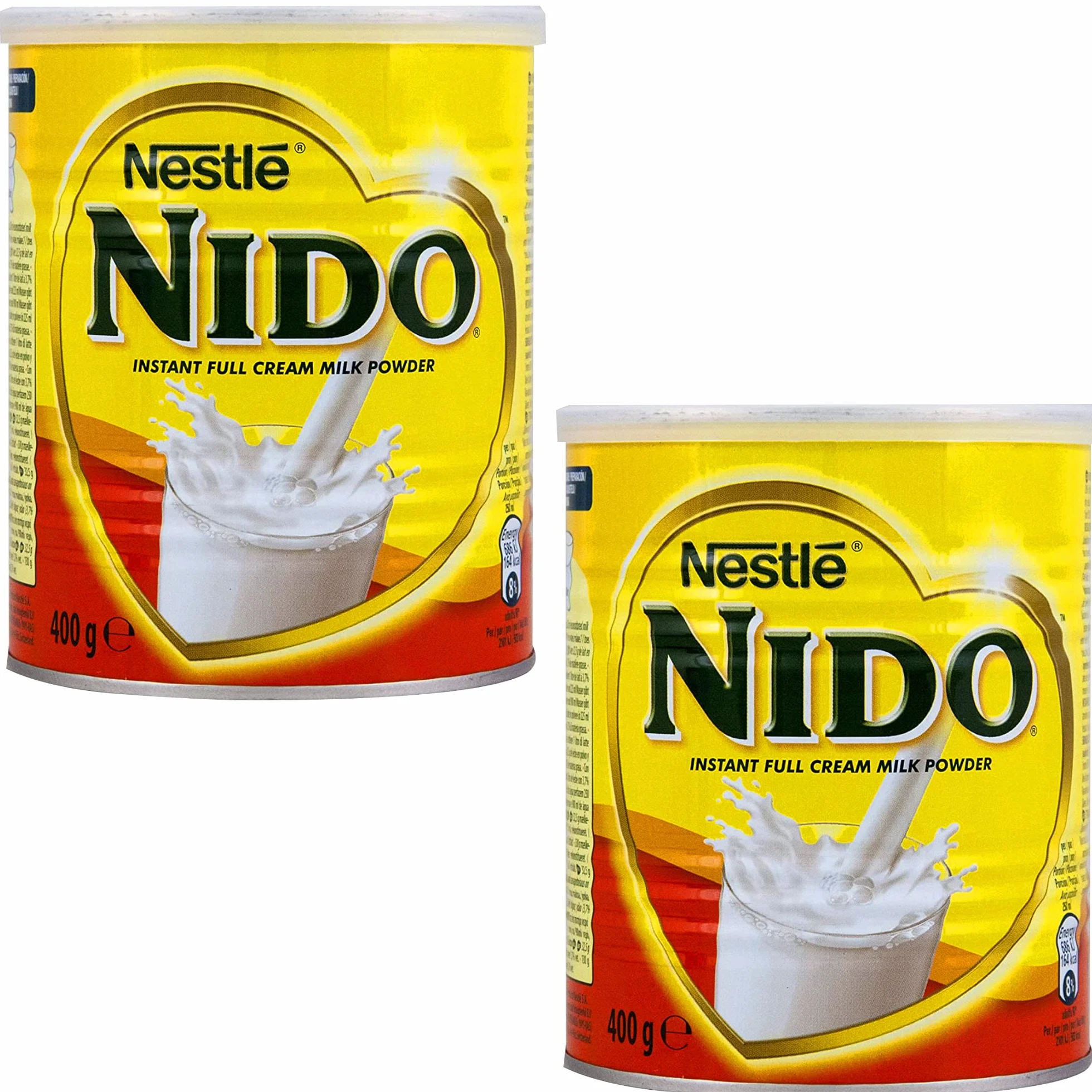 Nestlé Nido Instant Full Cream Leche en polvo, 2 x 400 g