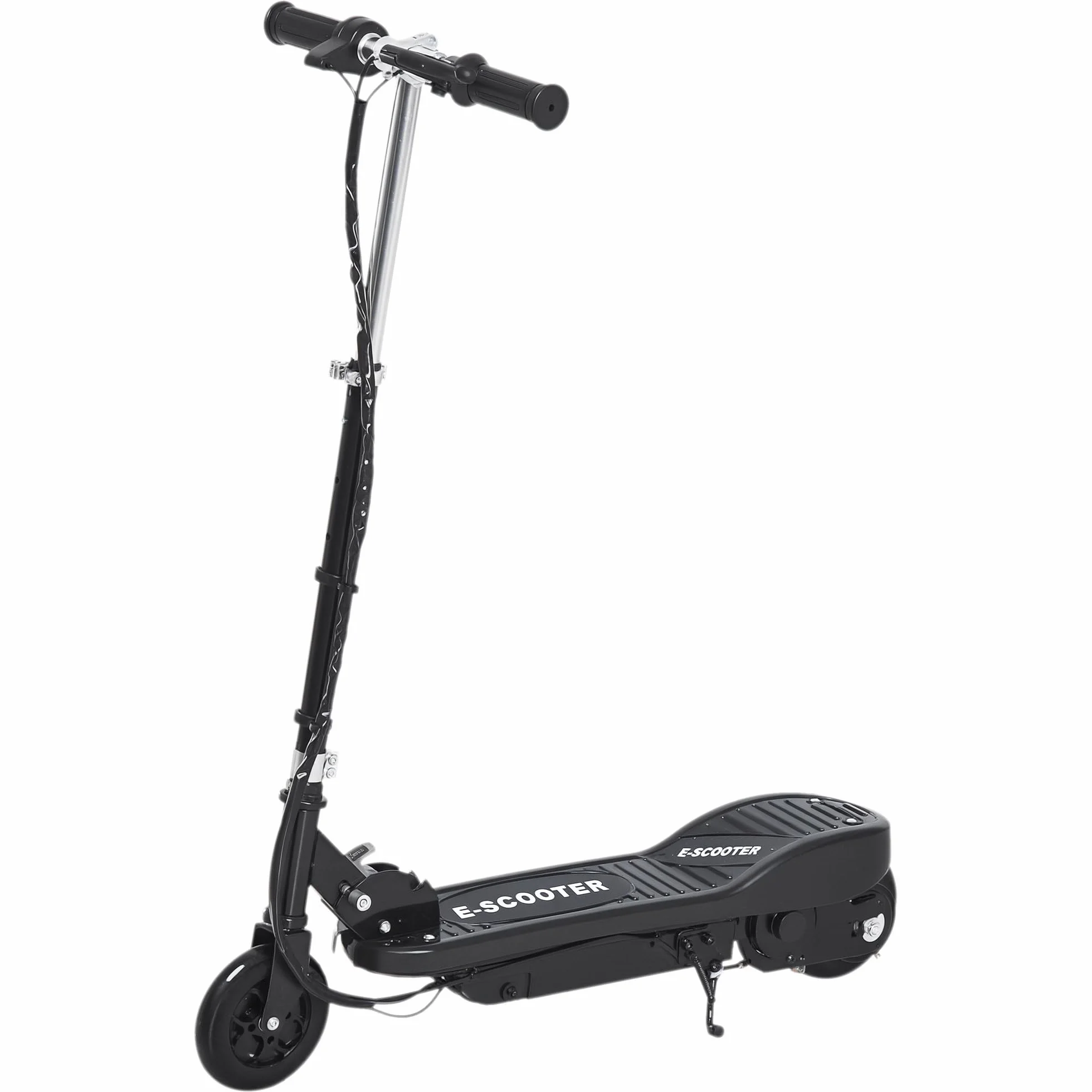 HOMCOM Patinete Eléctrico para Niños Scooter Plegable 24V 12 km/h Carga 50 kg Negro