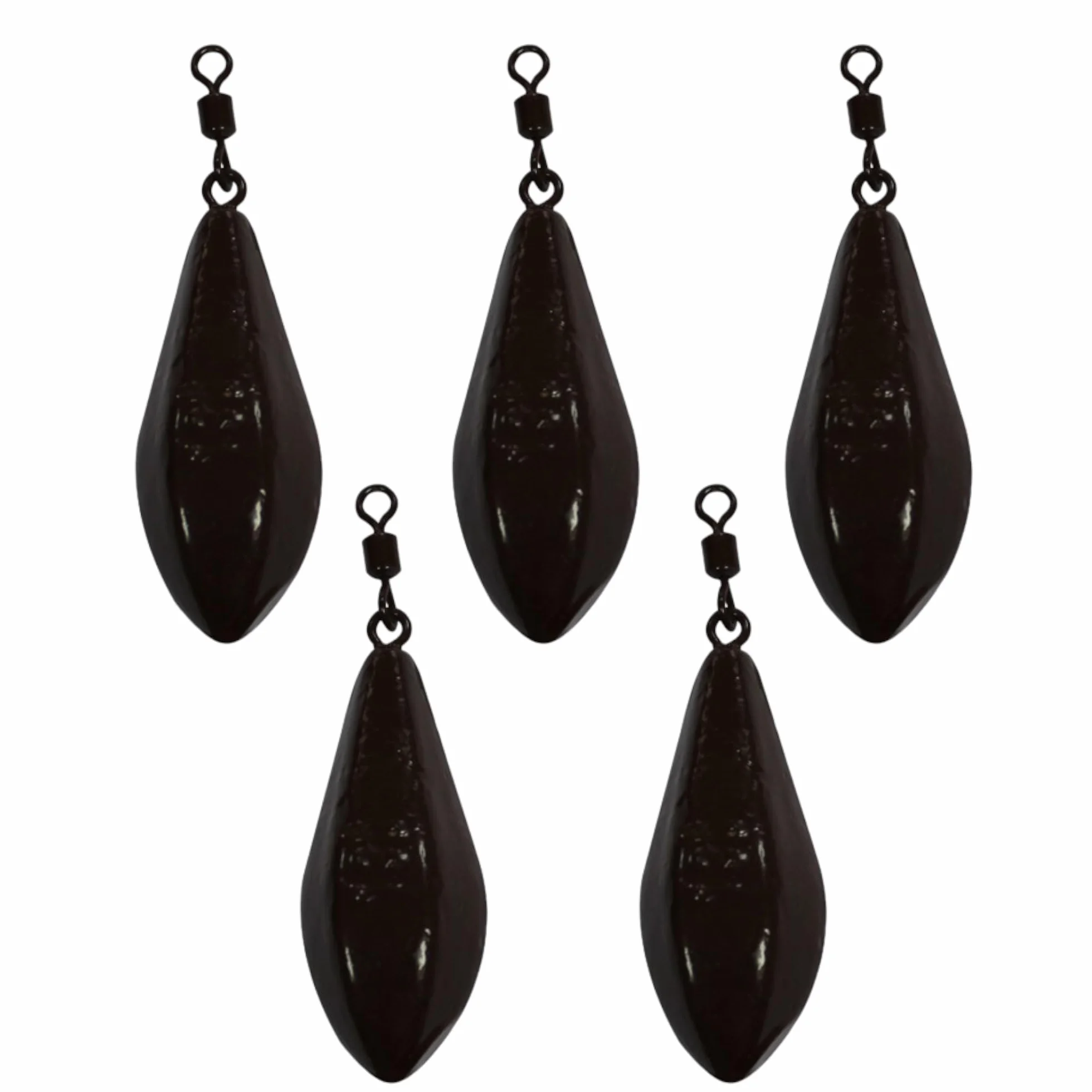 Plomos Pesca Long Cast 5x120g - Plomos de Pesca con Giratorio - Carpfishing Accesorios