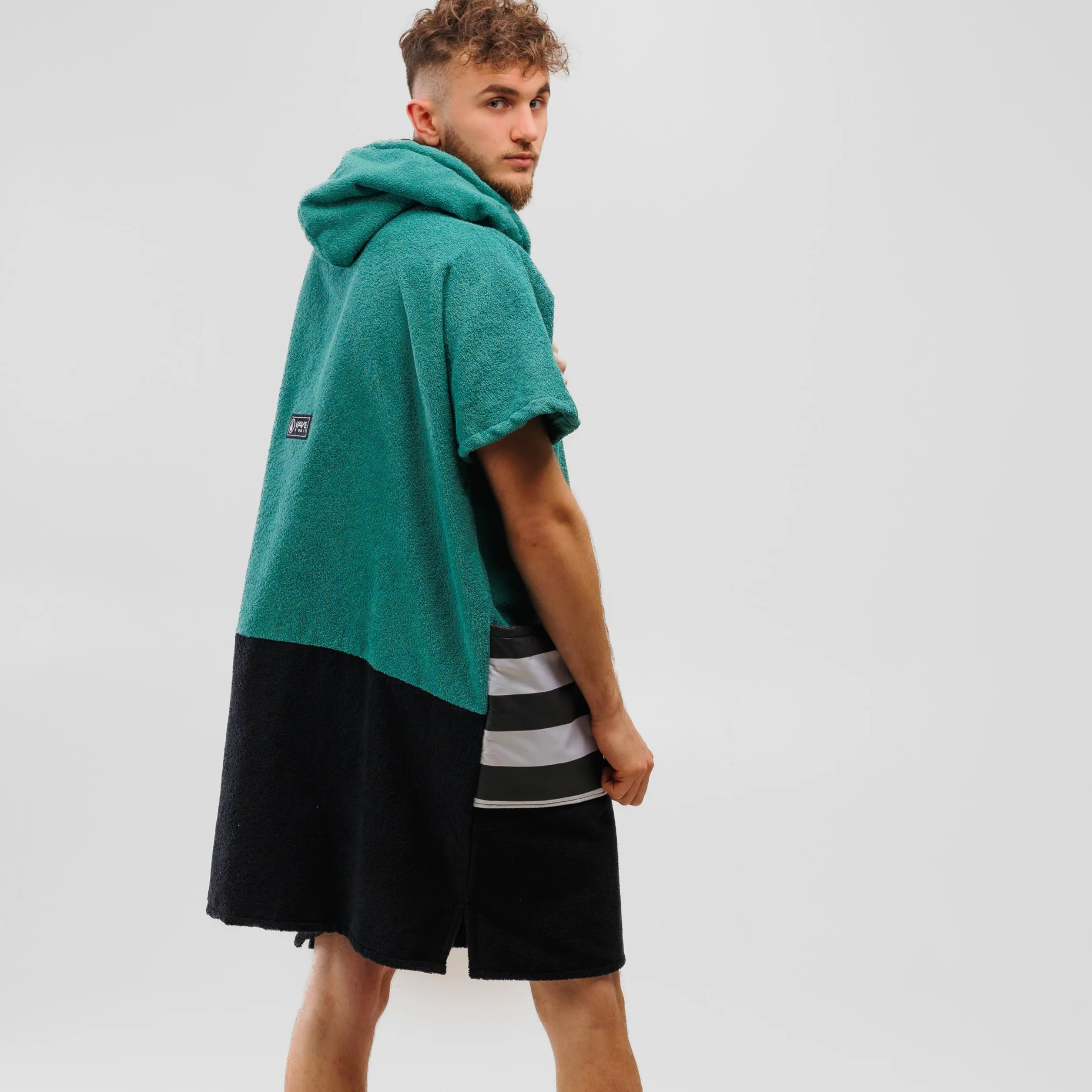 Poncho de surf WAVE HAWAII Faro 100% algodón para mujer hombre adulto talla M/L 160-190 cm