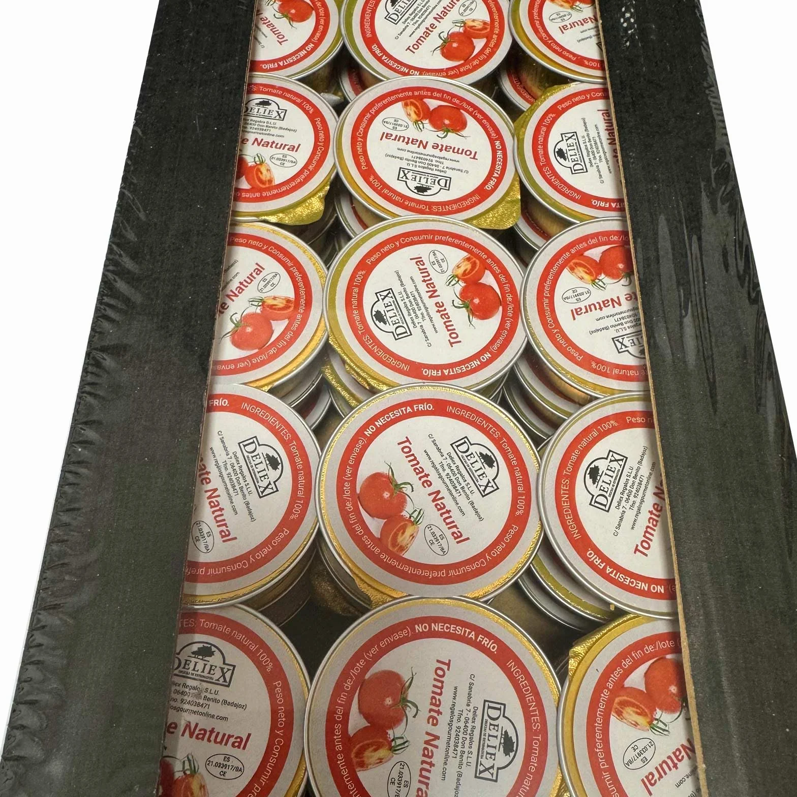 Deliex - Monodosis de 25 gr de Tomate Natural Rallado - 135 porciones x 25 gr - Especial Hosteleria - Totalmente Natural (135, Tomate Natural Rallado)