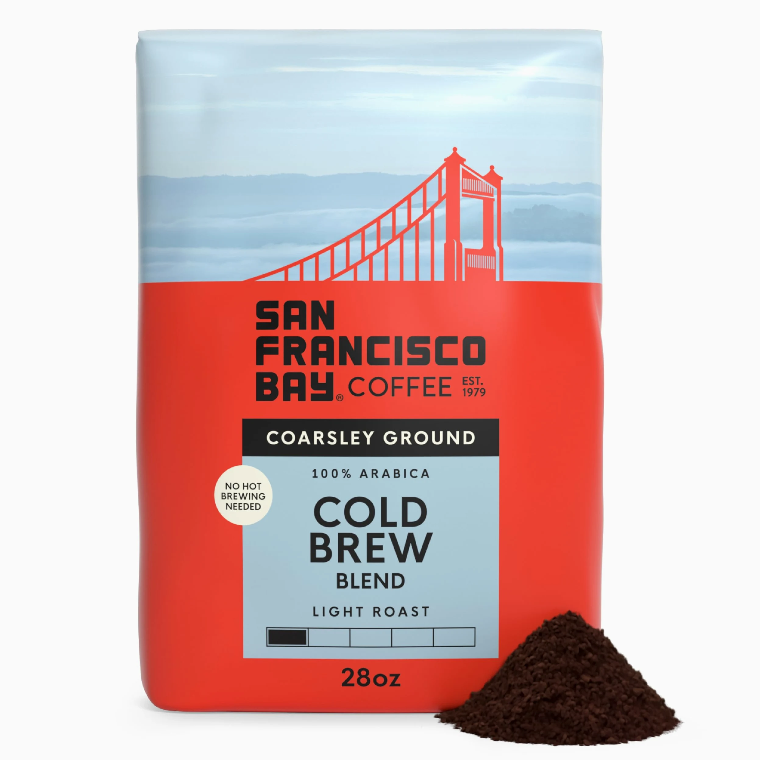 San Francisco Bay Café molido, infusión fría (bolsa de 28 onzas), tostado ligero