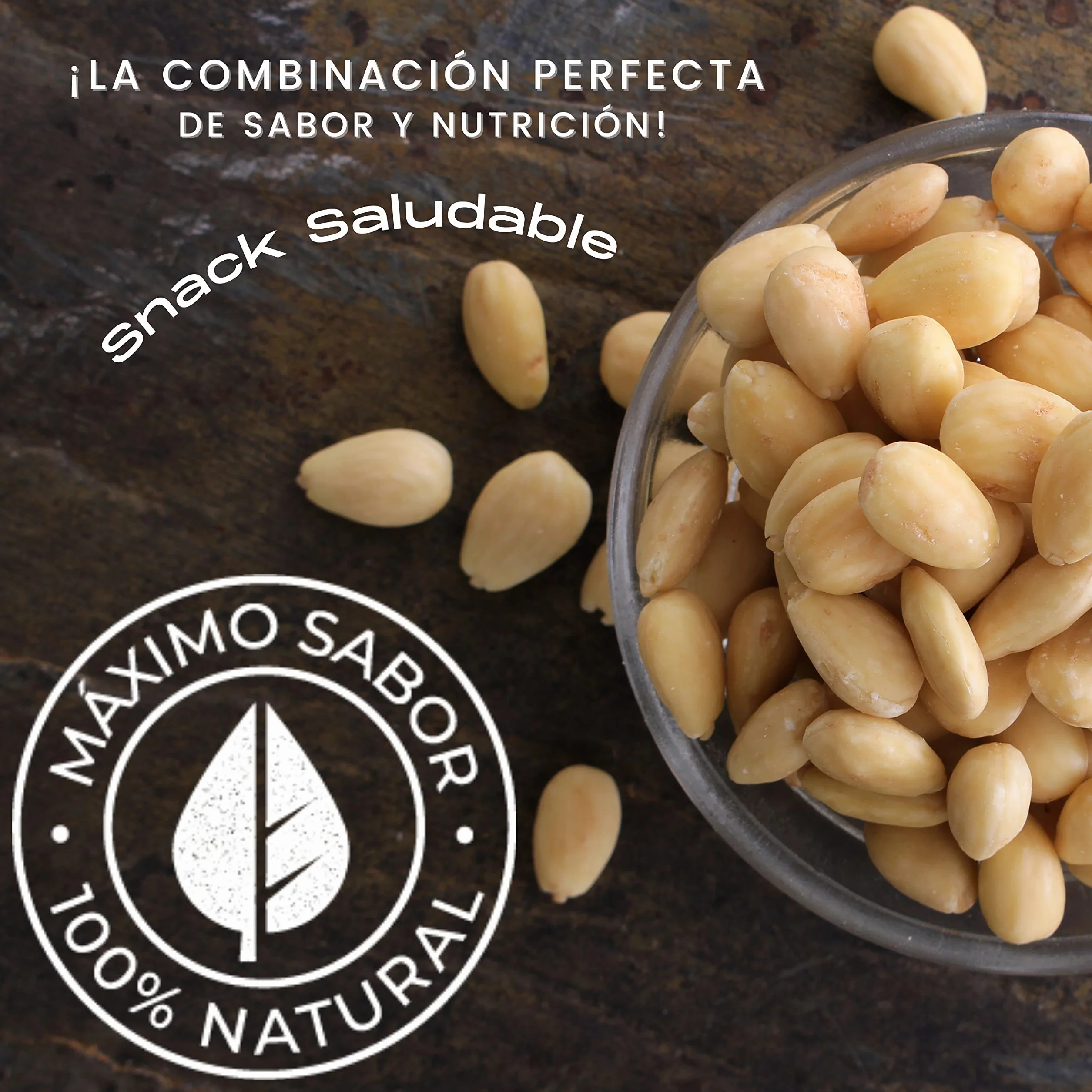 Almendras Peladas Crudas Bolsa de 1 Kg El Elefante Rosa - Fuente Rica y Saludable de Proteínas y Vitaminas - Almendras Naturales Enteras para una Dieta Balanceada y Snack Saludable