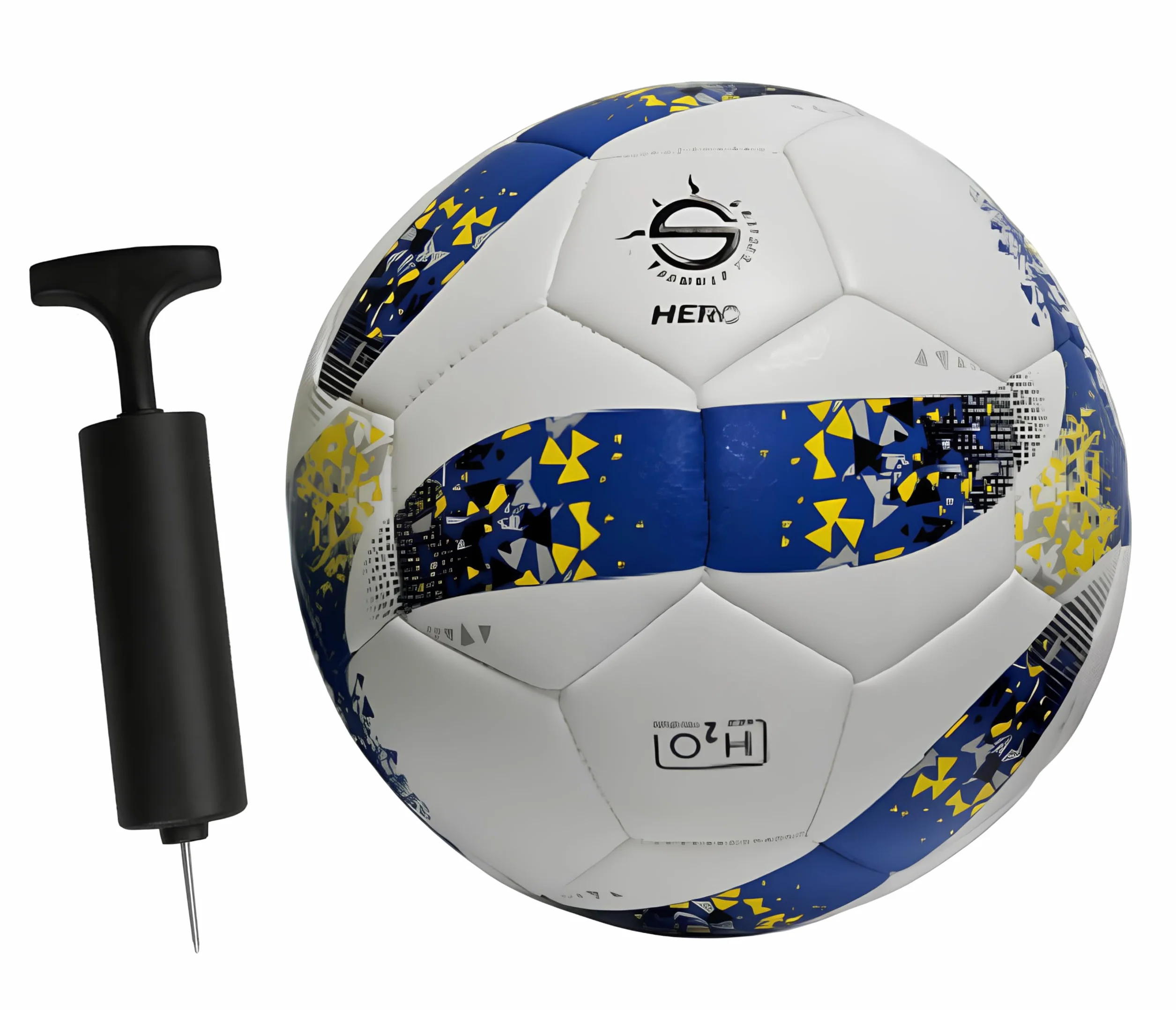 Balón de fútbol playa n.º 5 impermeable con inflador y aguja