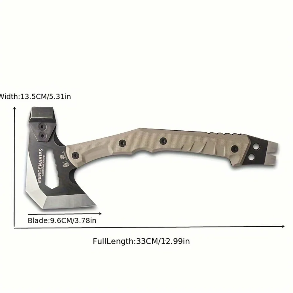 HX Outdoors Hacha Táctica de Ingeniero Multifuncional a Prueba de Explosiones para Camping y Rescate