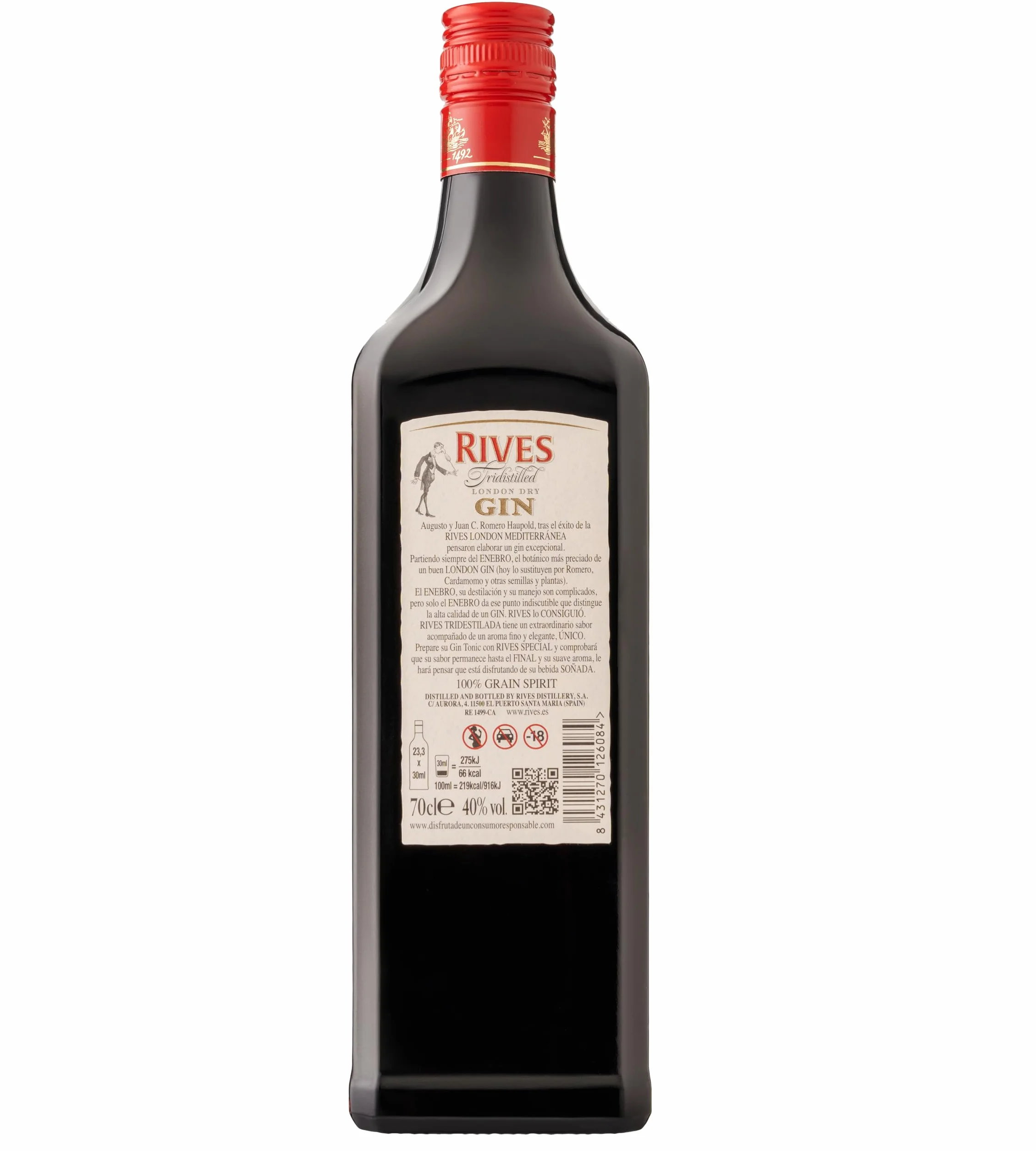 Rives Ginebra Especial Negra - 700 ml