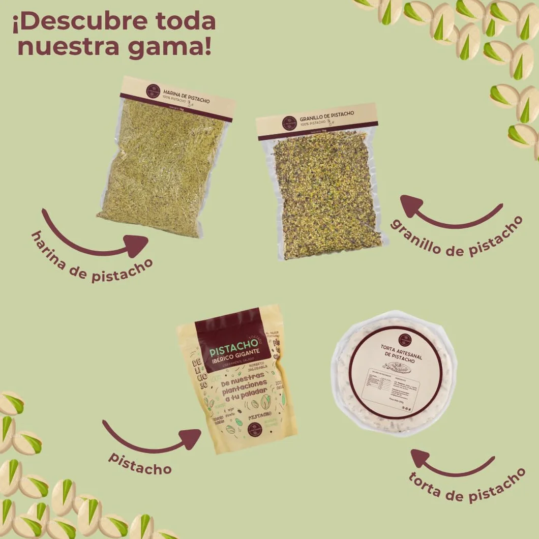 Crema 100% de Pistacho Ibérico – Pasta Pura de Pistacho Natural sin Azúcar ni Aditivos – Textura Cremosa para Postres, Repostería, Desayunos y Recetas Saladas - La Pistachería (250 gr)