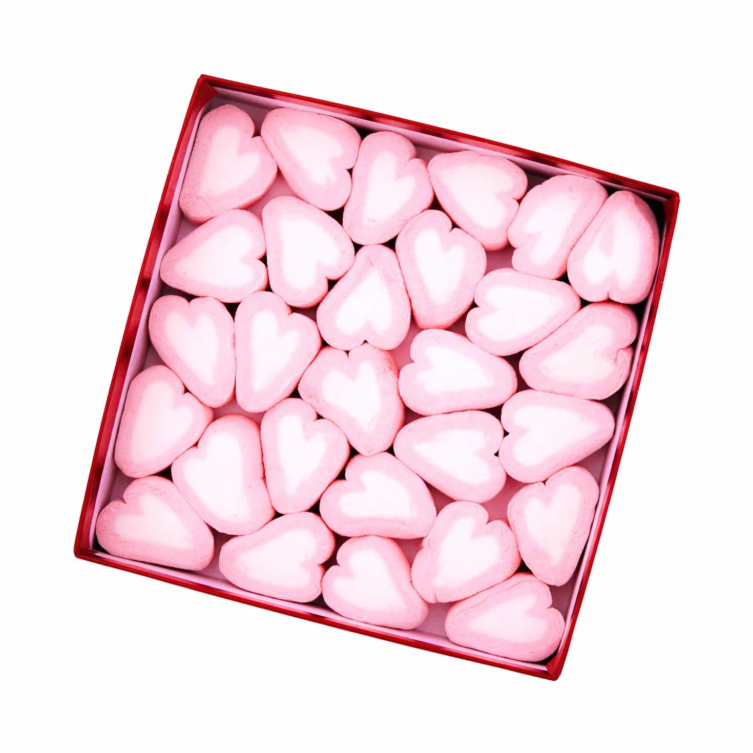 Regalo Original. Golosinas con Formas de Corazones en una Elegante Caja para Regalar.