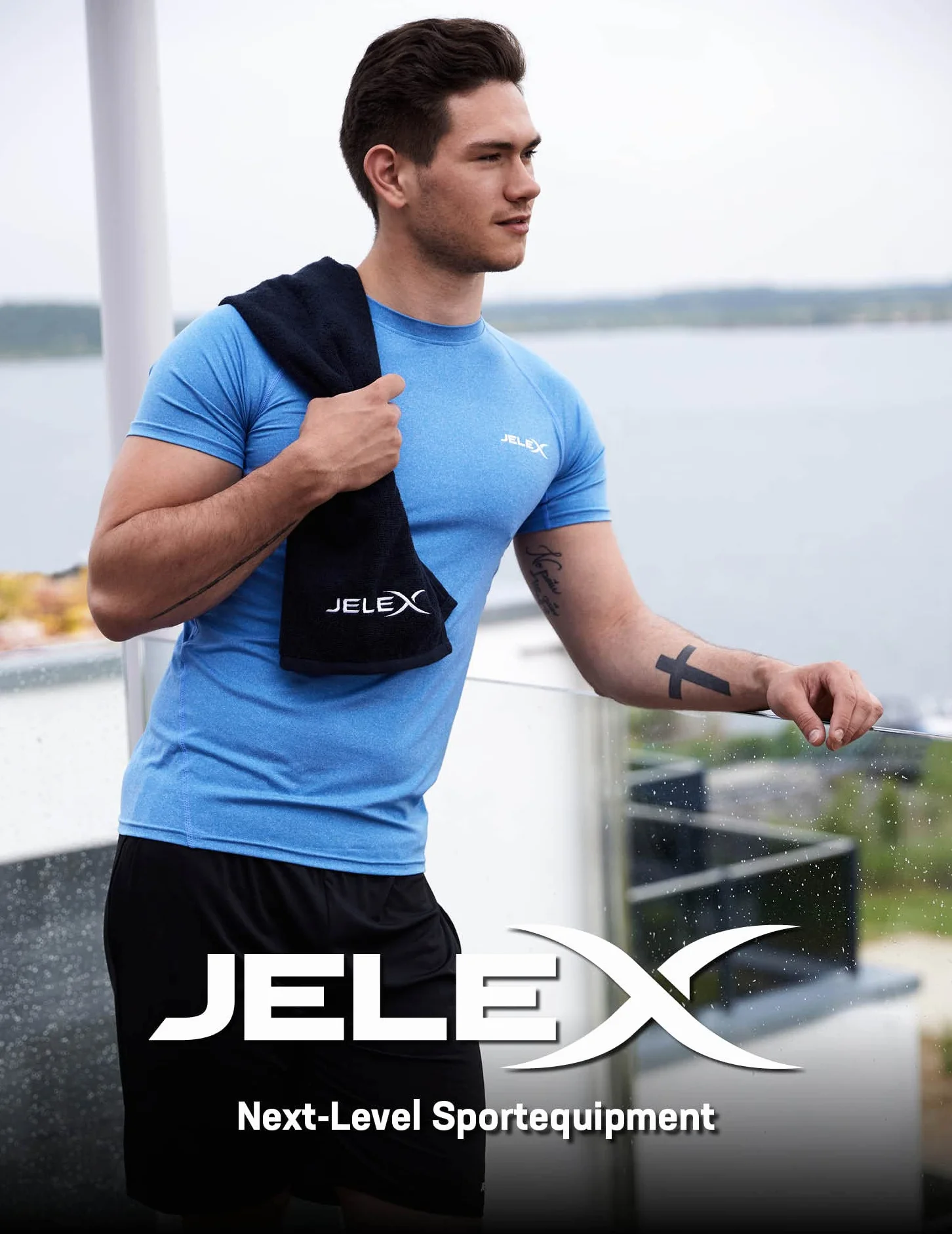 JELEX Mano derecha acero inoxidable 88-92 cm 64° 480 g mango goma ergonómico
