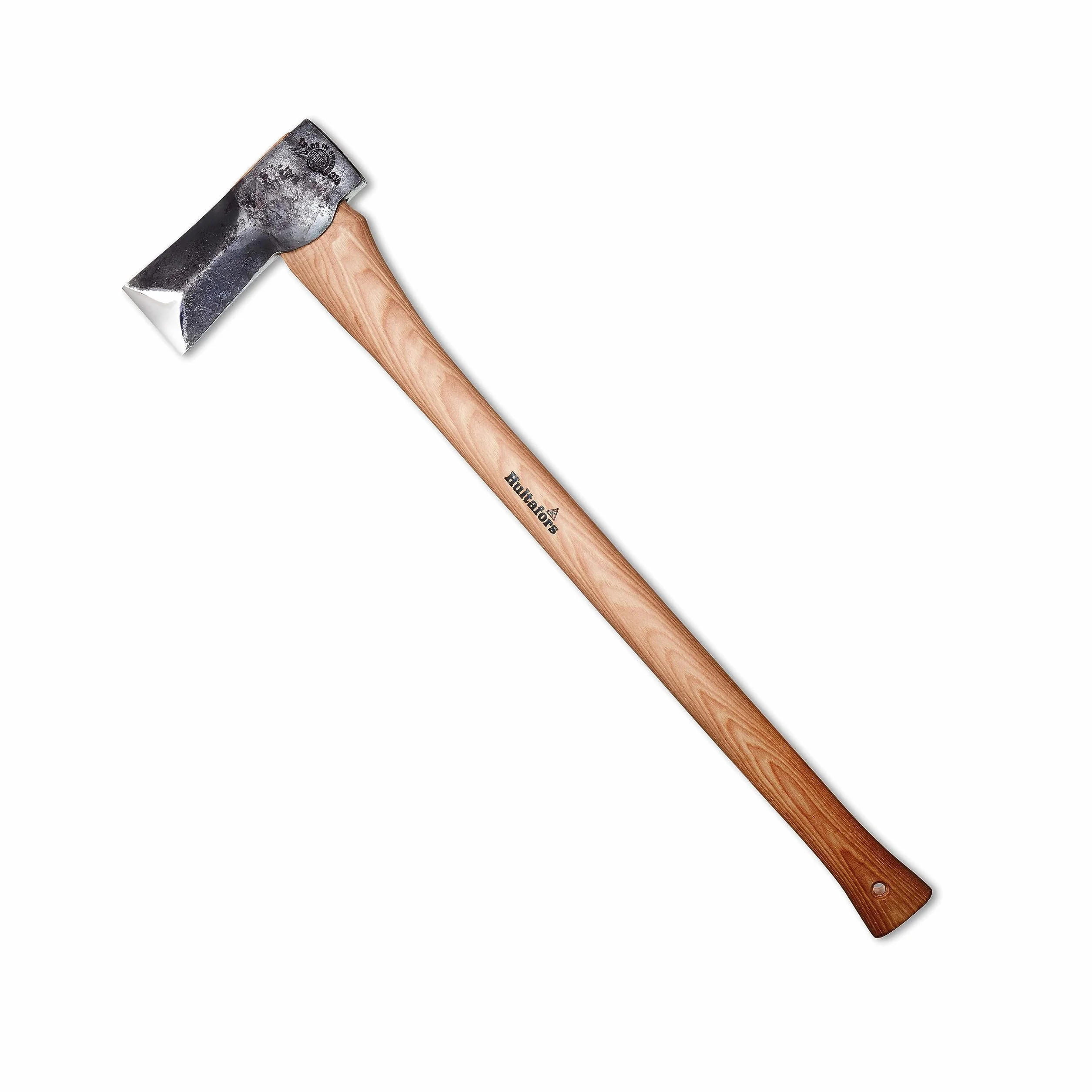 Hacha Hultafors forjada a mano 705mm acero sueco 2020g mango nogal americano funda cuero reafilable