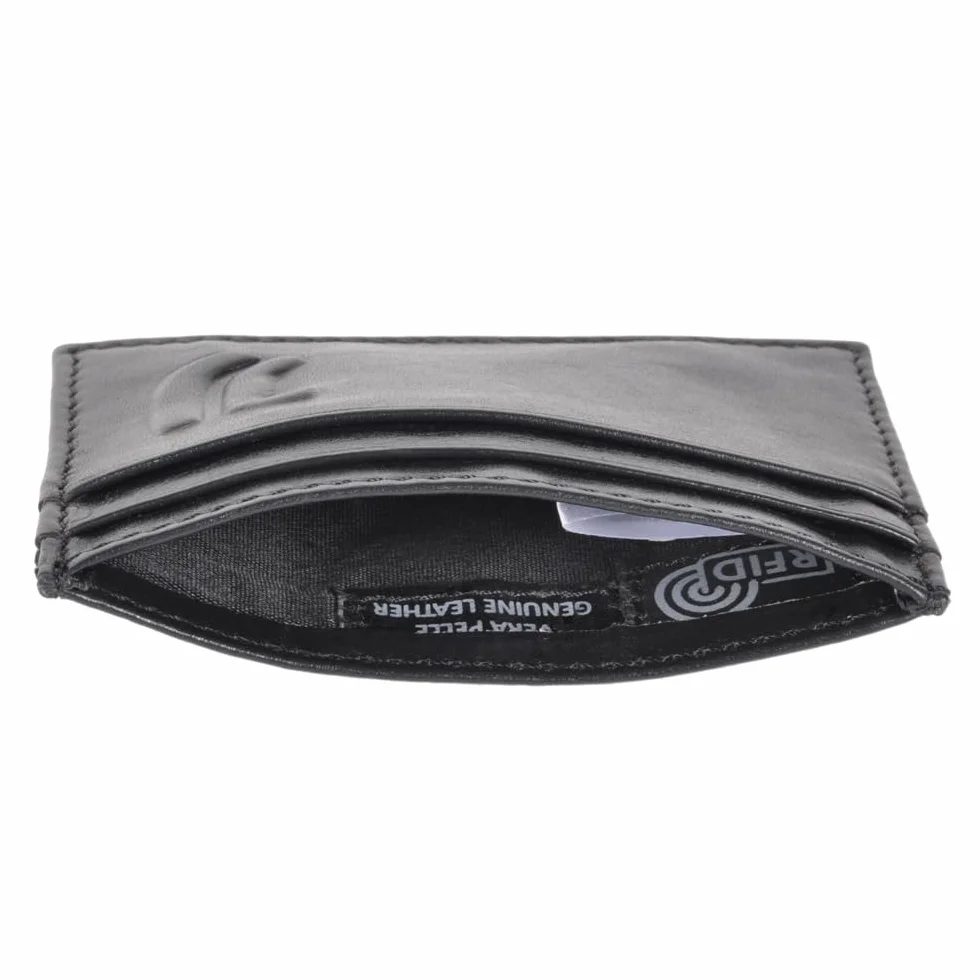 JUVENTUS Set de regalo cinturón piel tarjetero crédito caja oficial negro accesorios hombre