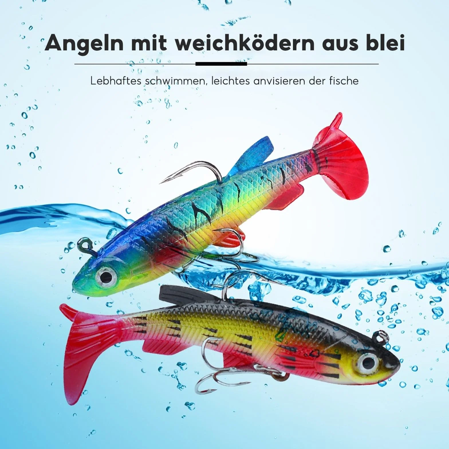 Señuelos de pesca 10 unidades goma cabeza jig artificiales agua dulce salada regalo perca mandarina boca caballo tilapia