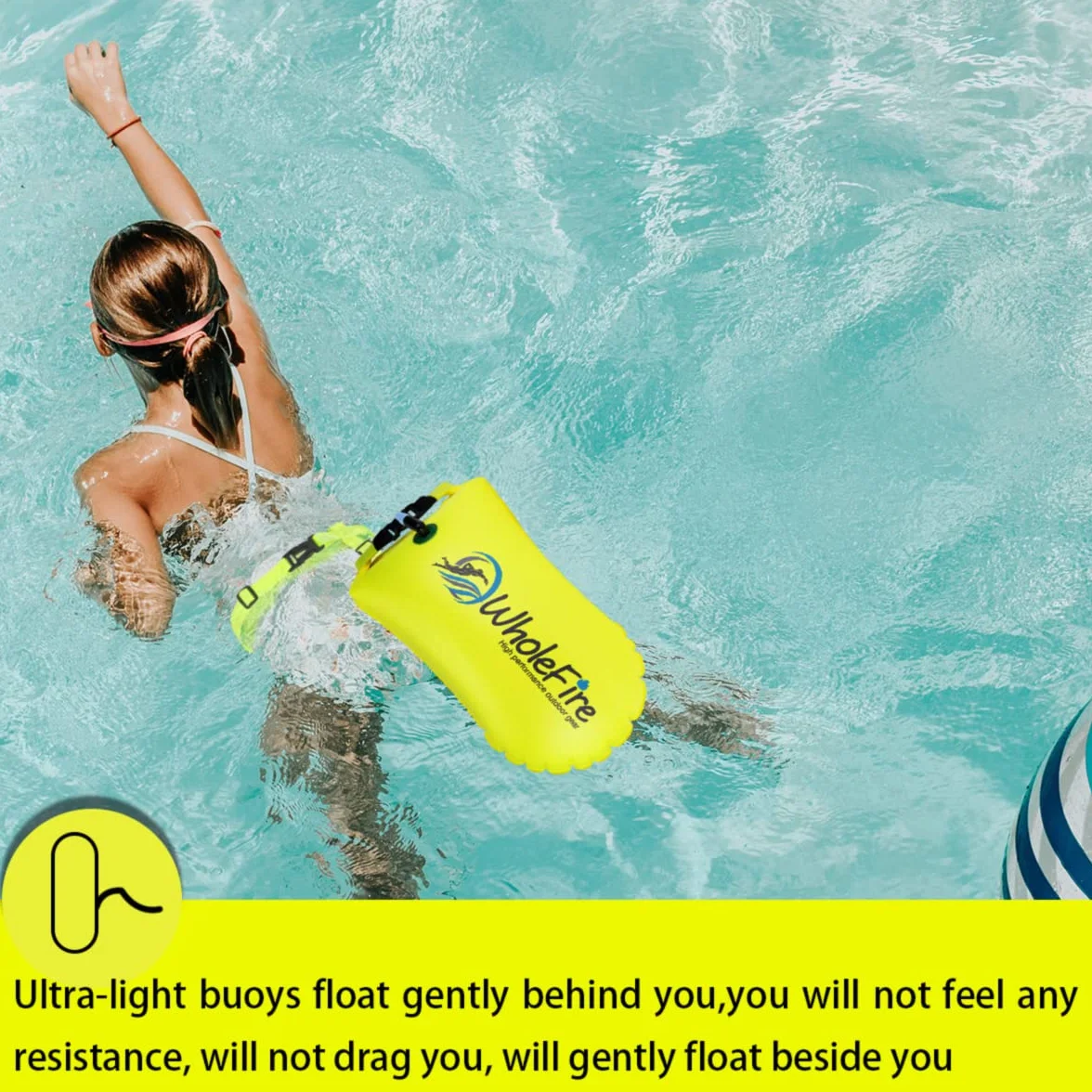 Boya de natación Inflable Impermeable 20 l para Deportes acuáticos