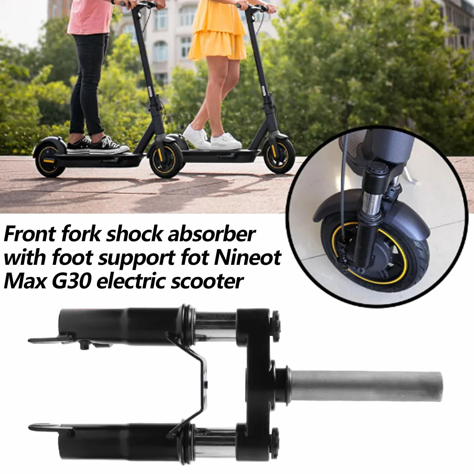 Aisny Horquilla de Suspensión para Segway Ninebot MAX G30D G30LD G30D 2 G30LE E-Scooter Amortiguador