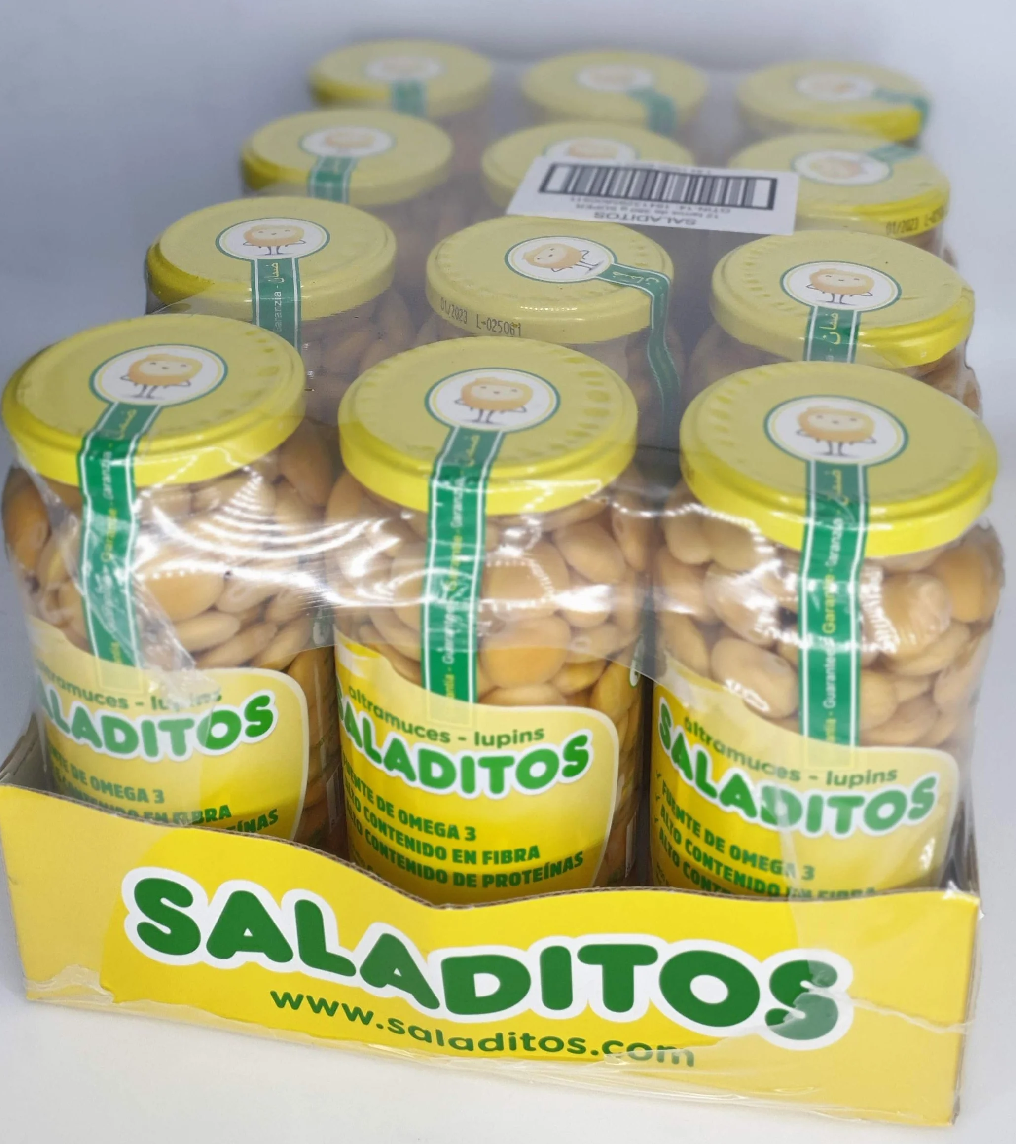 Sal Marina Saladitos Bote Cristal 7200 Gramo Pack 12 Ud