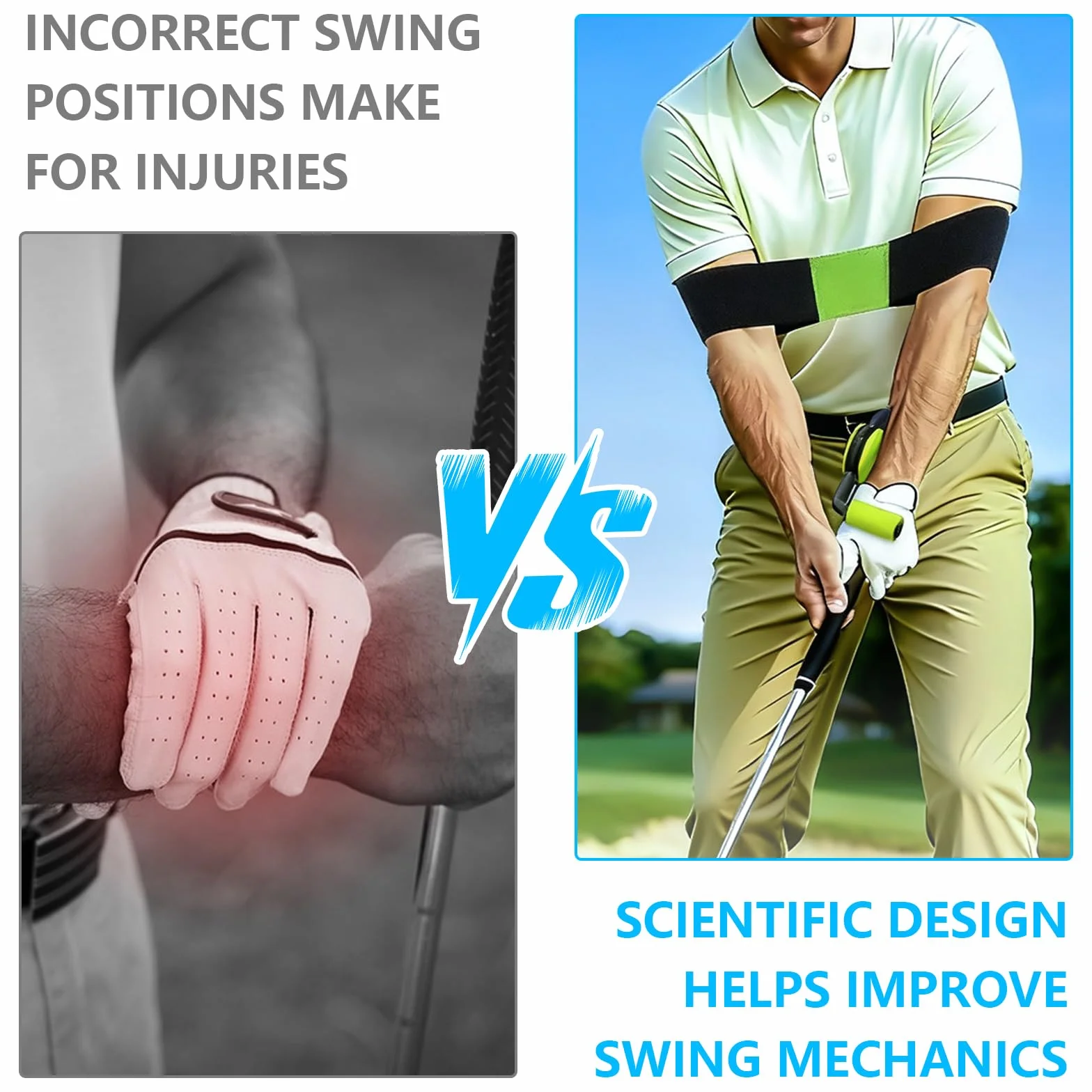 Entrenadores de Golf, Equipo de Práctica de Putting con Mecanismo Antideslizante para Mejorar el Swing