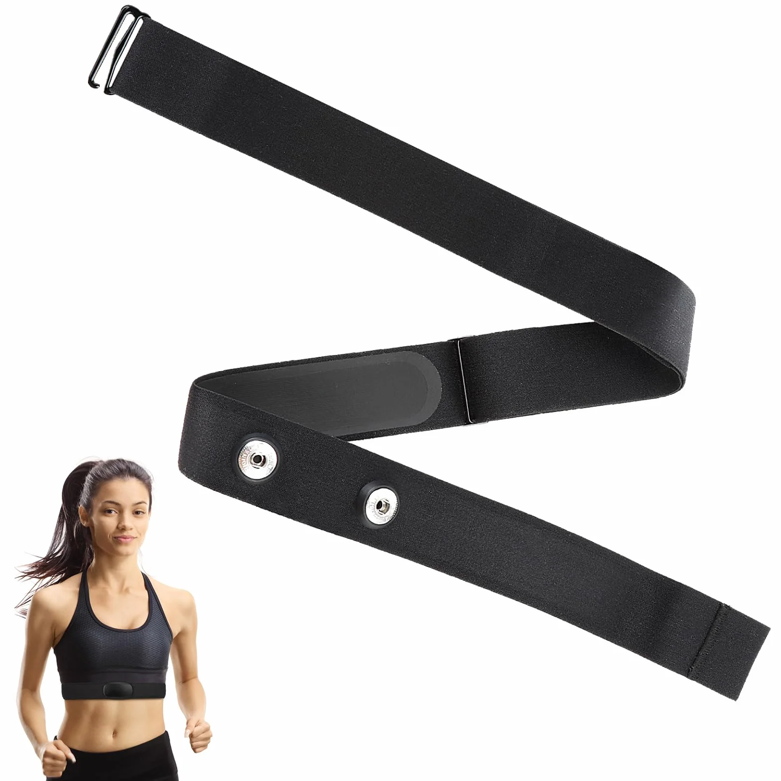 Chest Strap Replacement Elastic 45 mm for Garmin Wahoo Polar H10 H9 H7 Coospo Magene Bryton