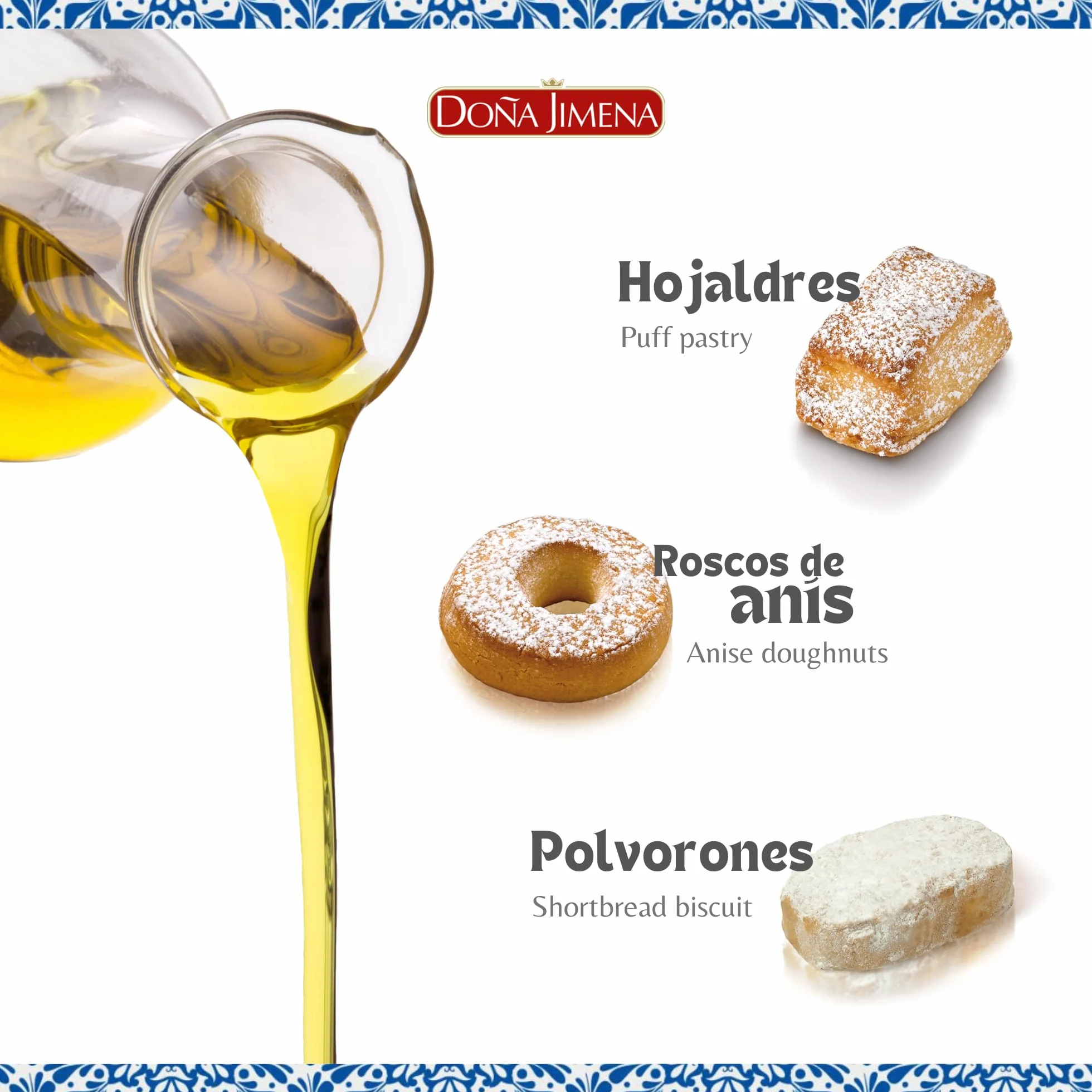 DOÑA JIMENA - Surtido Tradicional con Aceite de Oliva, Producto Vegano, Especialidades, Placer para compartir, 400grCalidad Suprema