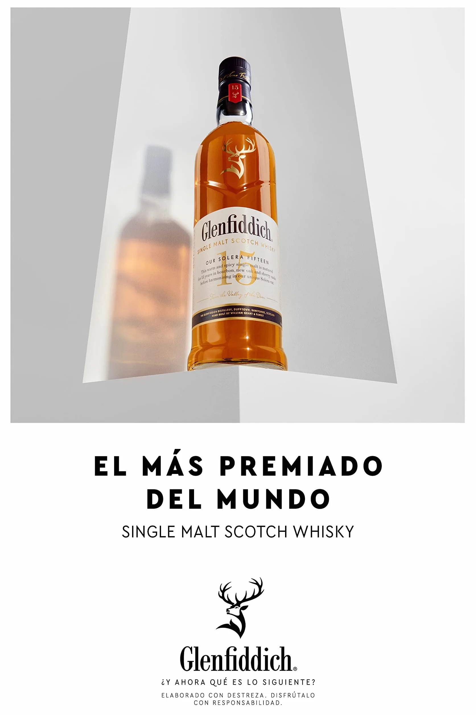 Glenfiddich 15 años Whisky escocés de malta, 70cl