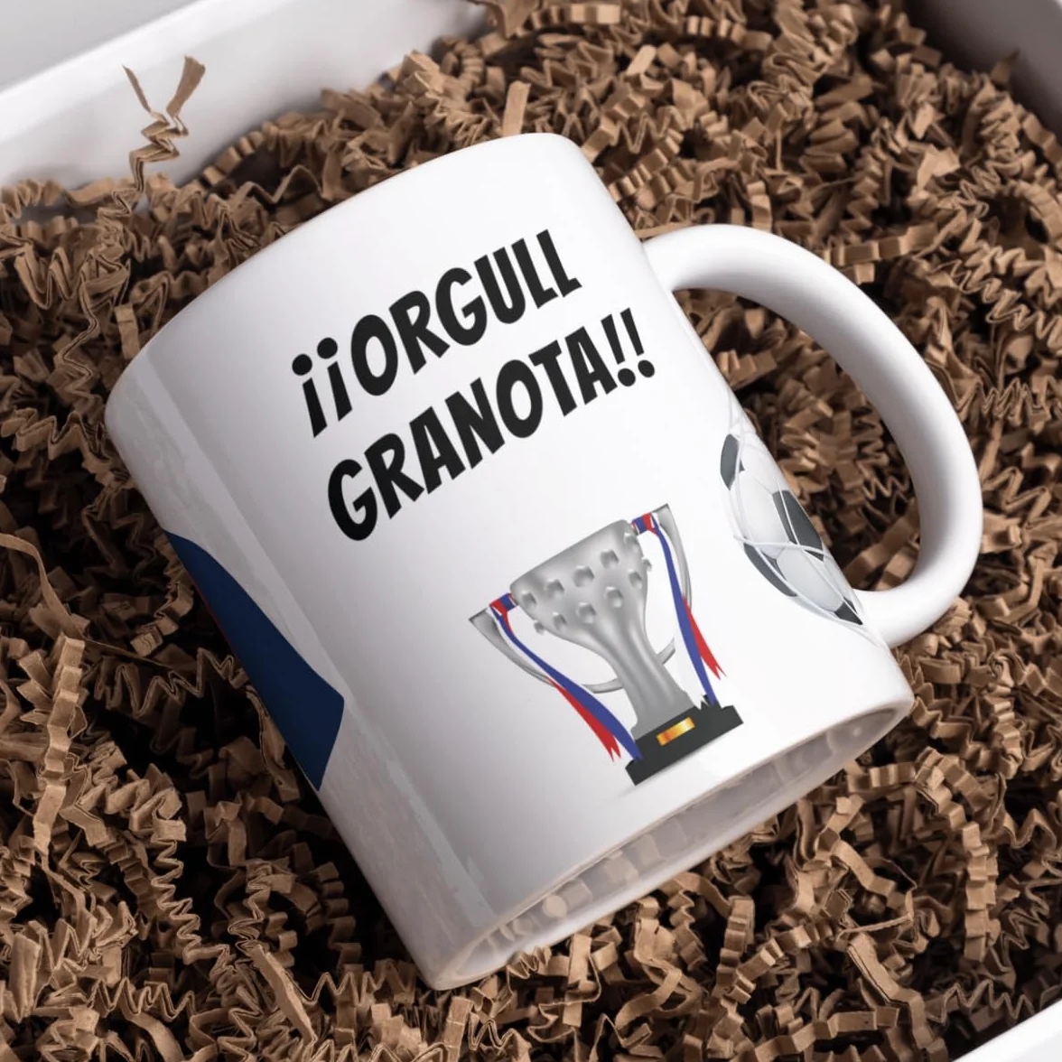 Taza Personalizada Estilo Fútbol con Nombre y Número, Regalo Original para Aficionados, Niños y Adultos