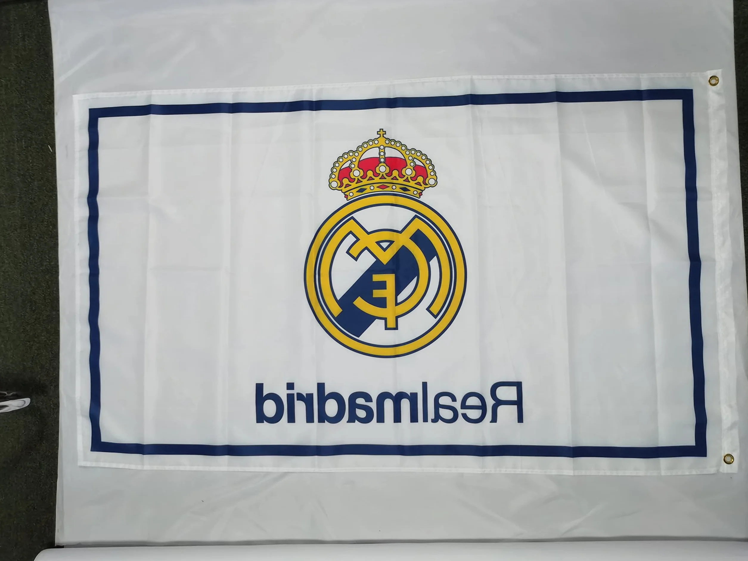 Bandera Real Madrid 3 x 5 pies duradera exterior interior 2 ojales