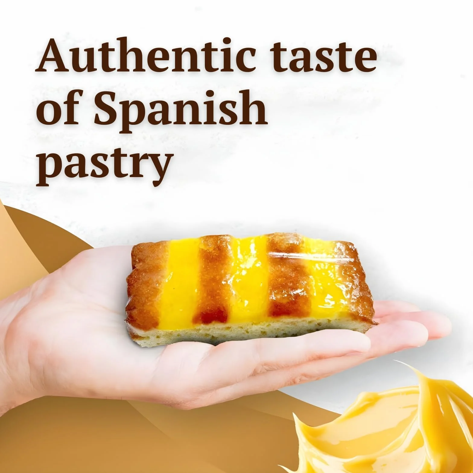 LAPASION - Bizcocho con crema pastelera | Bollería | Pasteles | Bizcochos | Sobaos | 2 Kg