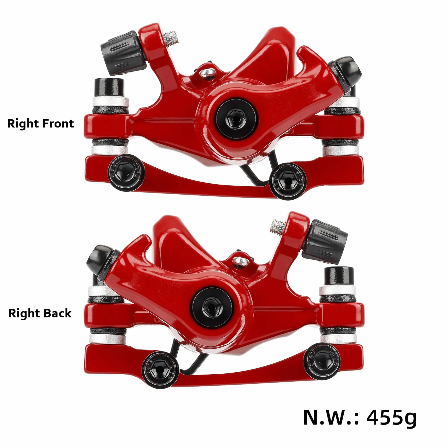 TREFAN Pinzas de freno para scooter eléctrico, frenos de disco mecánicos Dualtron Zero 10X aleación de aluminio
