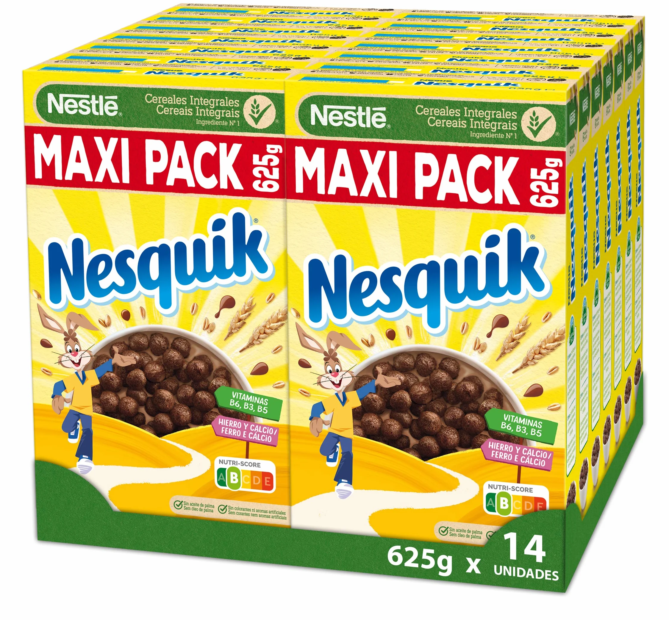 Cereales Nestlé Nesquik 14 paquetes 625 g