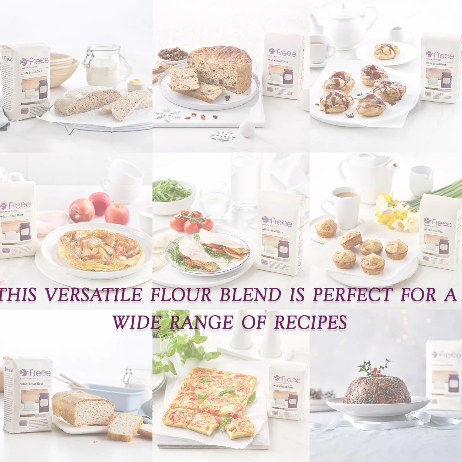 Doves Farm Gluten De La Harina Y Mezcla El Pan Blanco De Trigo Libre (1Kg) (Paquete de 2)