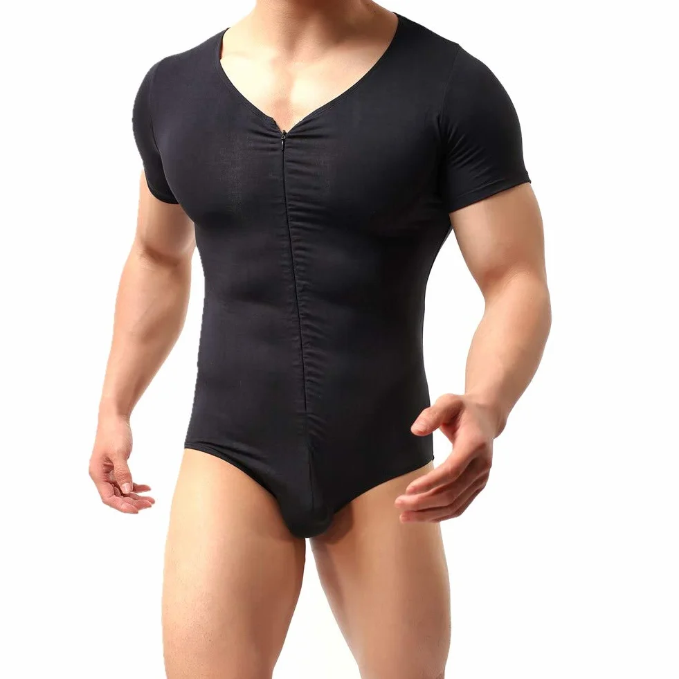 CSMARTE Men's Modal Cotton Bodysuit Wrestling Singlet Athletic Leotard