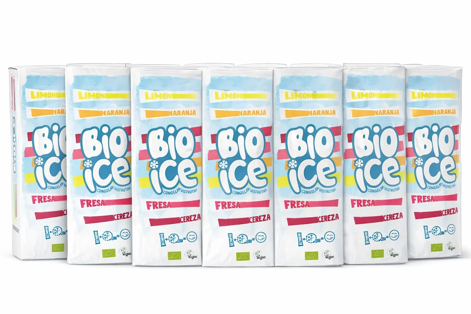 Pack 10x Polos Bio Ice La Finestra Sul Cielo 400 ml | 10 Envases con 10 Polos (Total 100 Polos, 4 L) | Polos Helados Ecológicos