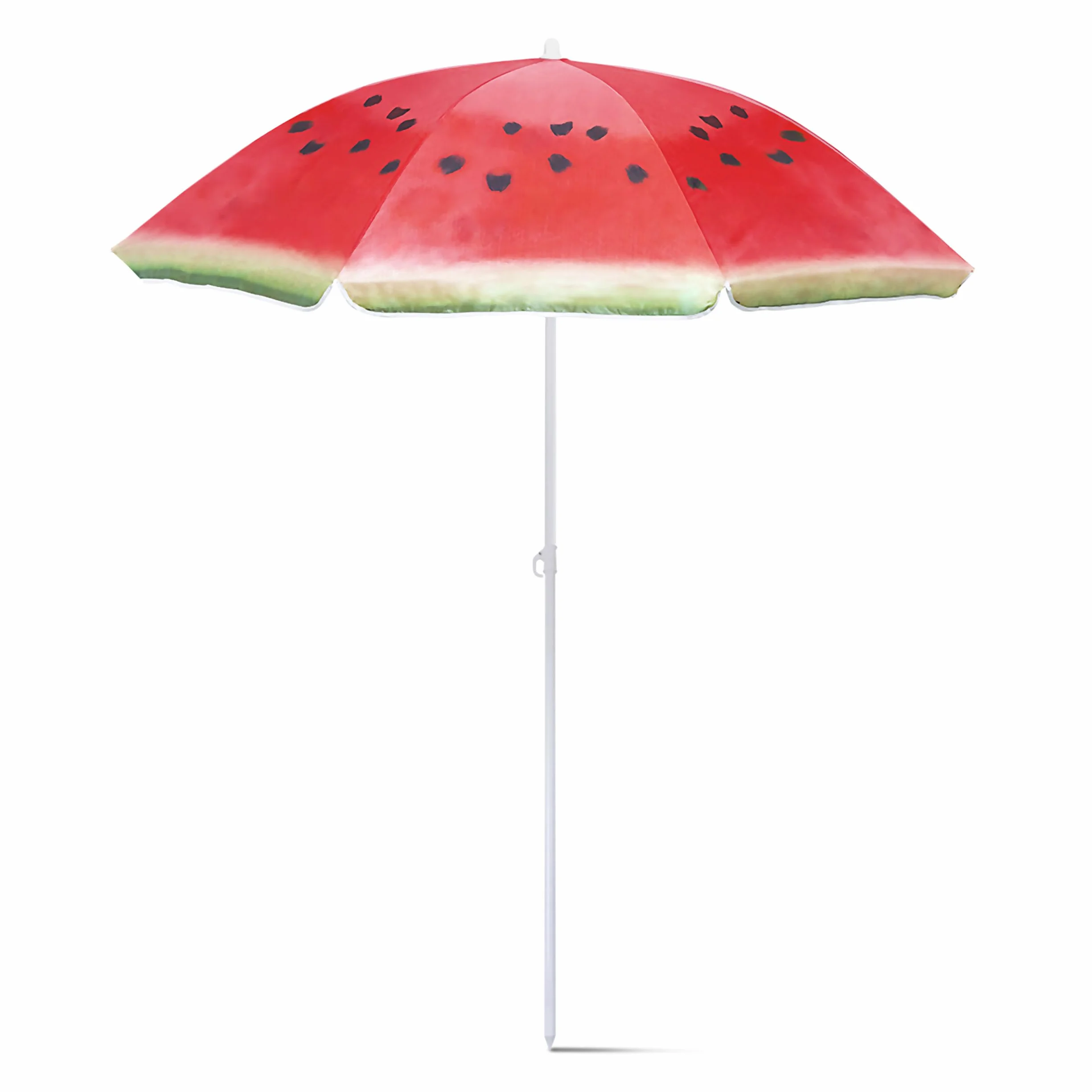 Sombrilla Playa Sandía 150 cm Nylon 8 Paneles Resistentes Ajustable Altura