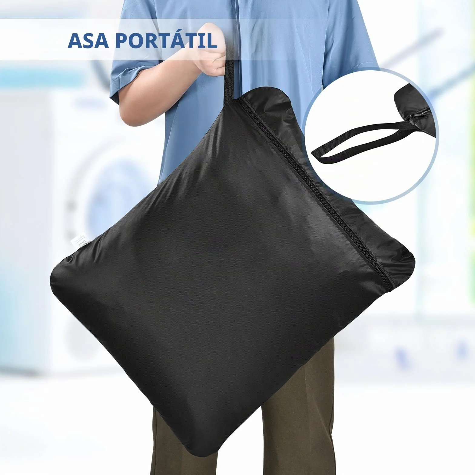 Bolsa Ropa Mojada 50x60CM Reutilizable con Cremallera Impermeable Wet Bag para Viaje Piscina Gimnasio