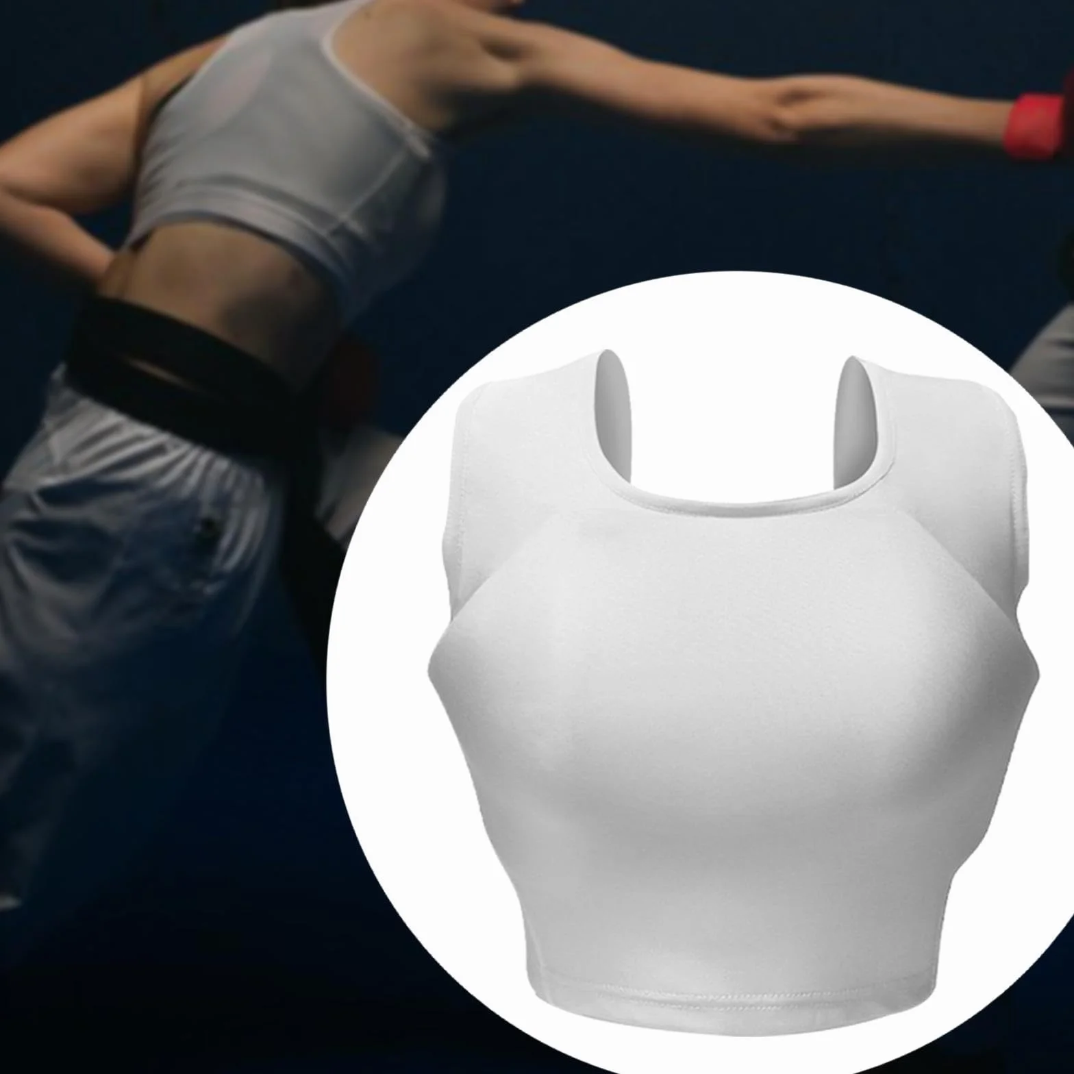 Baoblaze Protector de Pecho para Mujeres en Karate, Soporte para Costillas, Boxeo