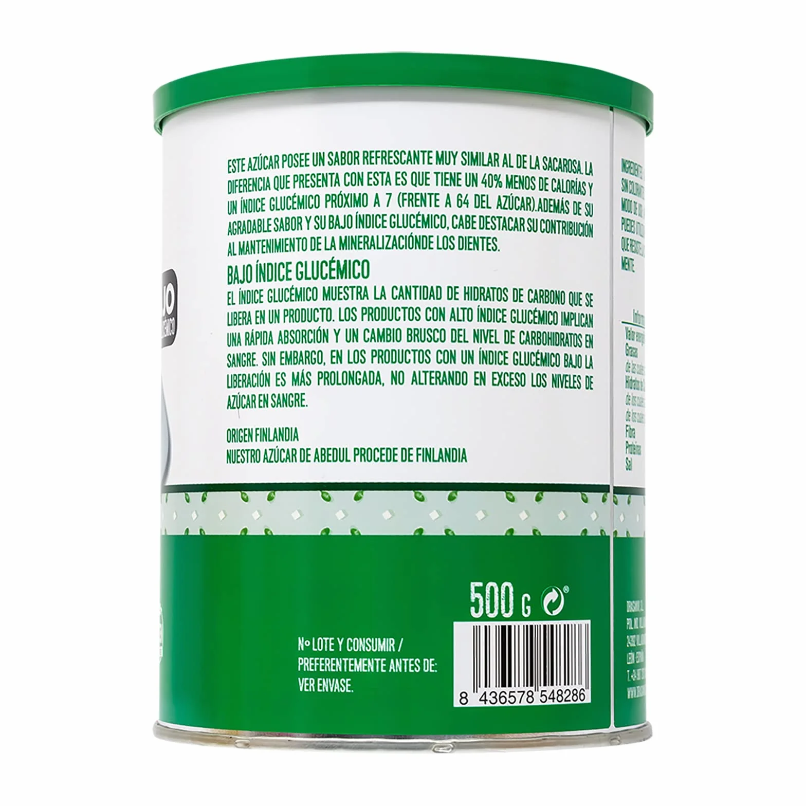 Drasanvi ECOSANA AZÚCAR ABEDUL CERTIFICADO BIO by - Bajo Índice Glucémico - VEGANO - SIN GLUTEN - 500g