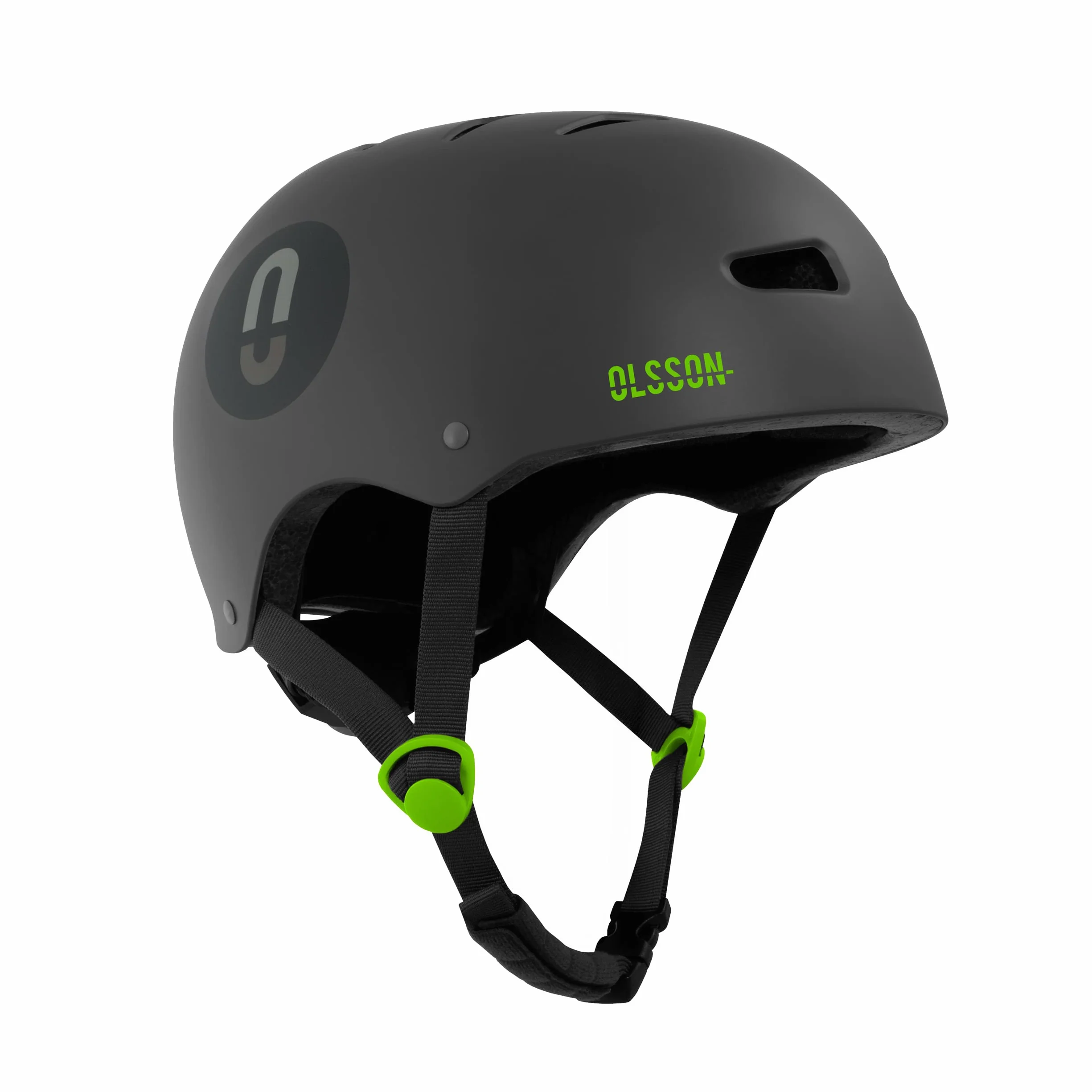 OLSSON Casco Urban Rider Ajustable Homologado Resistente Impactos 360º Forro Desmontable Ventilación Antracita M/L