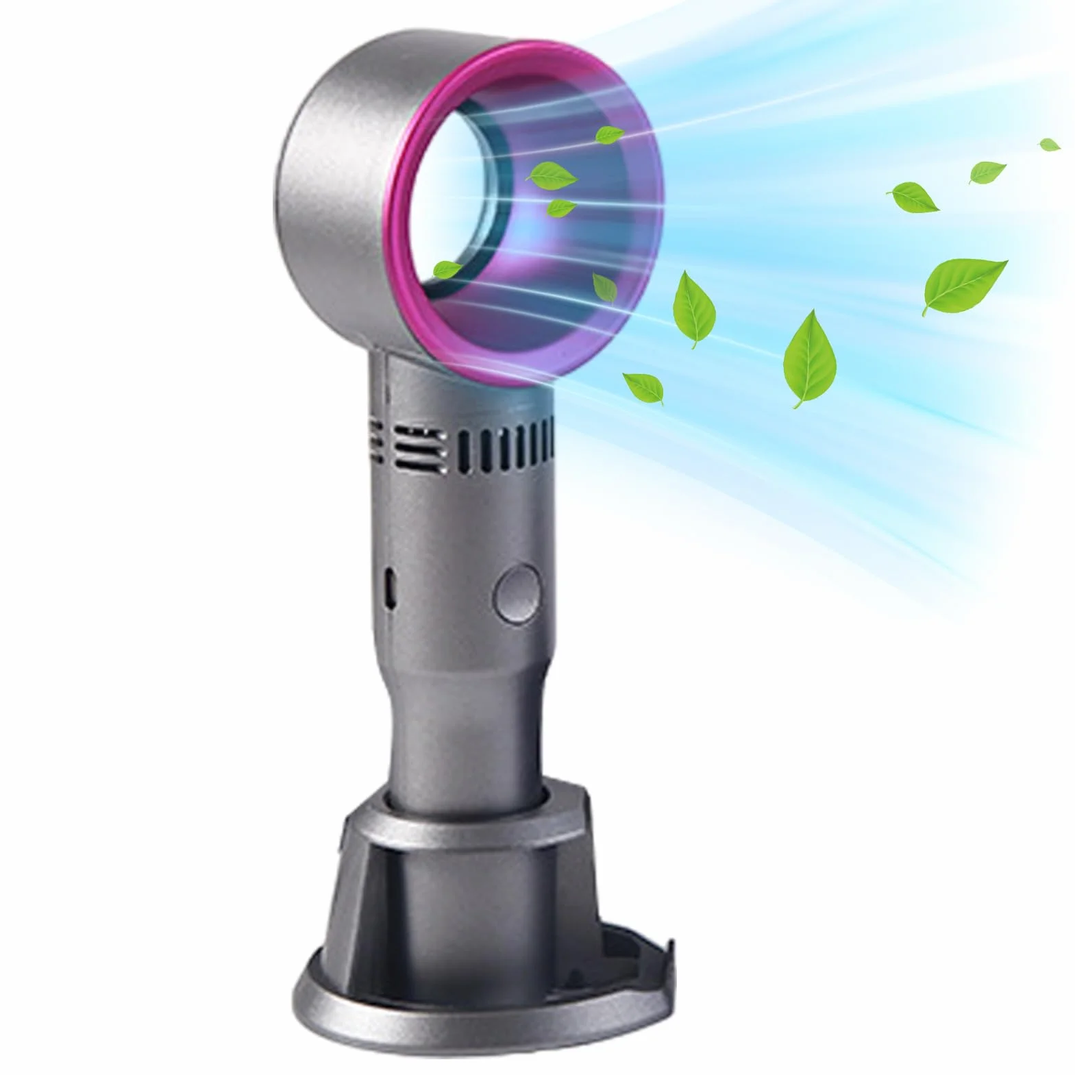 Ventilador de Bolsillo Portátil sin Aspas, Ventilador de Mano para Refrescar al Aire Libre