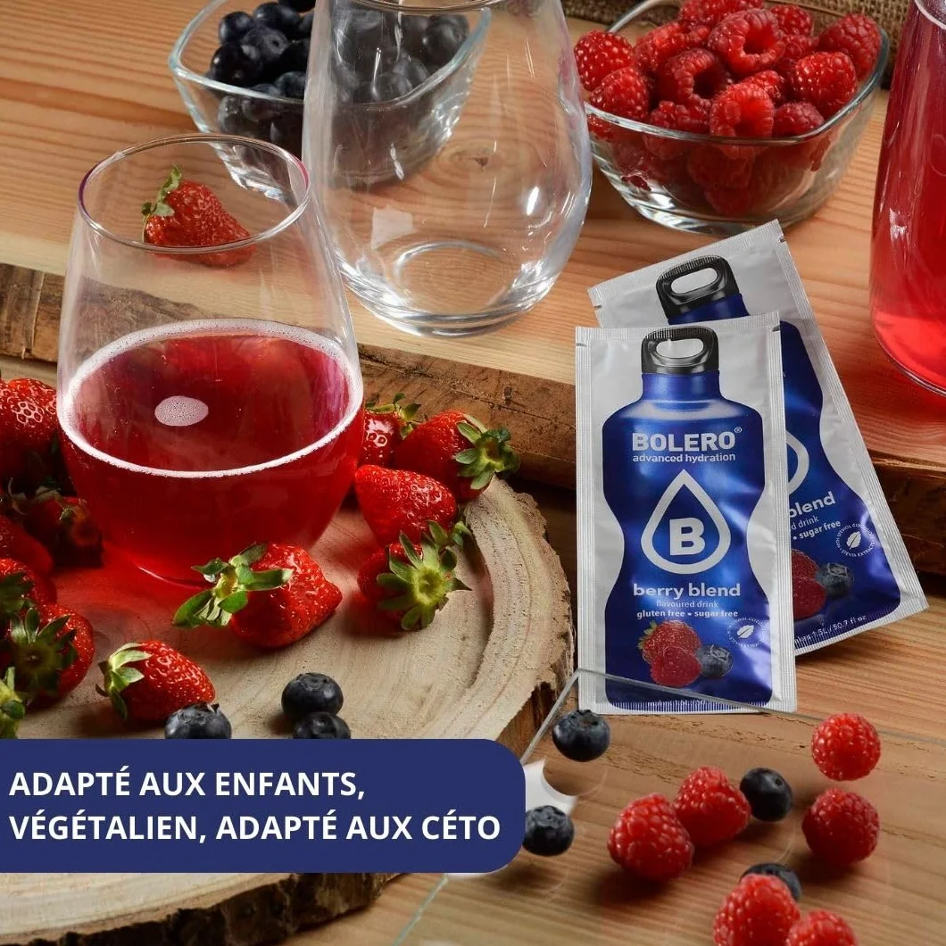 Bolero ICE TEA PEACH | 24 x 8 g I refrescante polvo sin azúcar endulzado con stevia | vitamina C | bebida saludable recomendada por diabéticos | sabor a té helado de melocotón