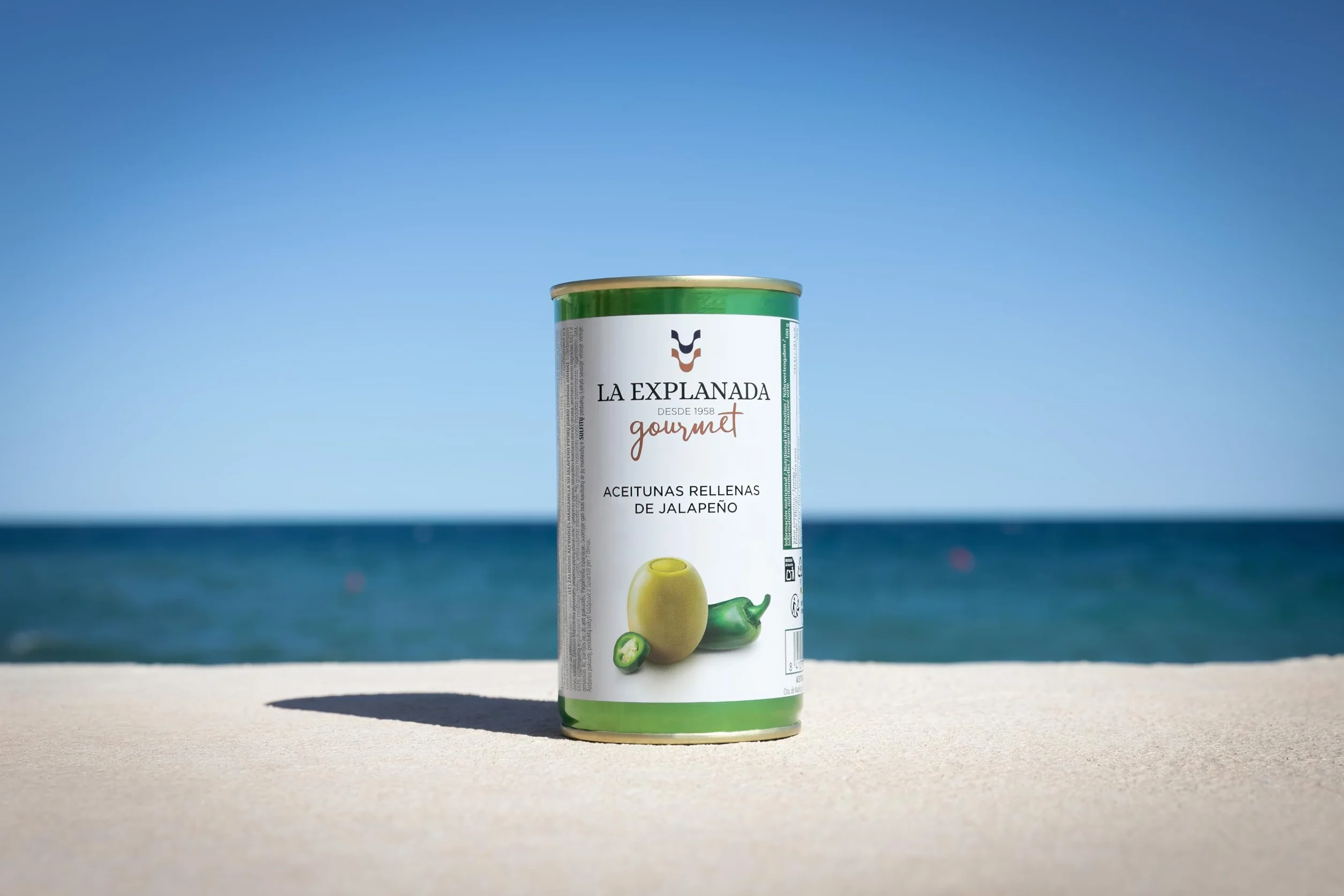 Aceitunas Rellenas de Jalapeño Pack 15 uds 2250g Picante Medio Origen Español