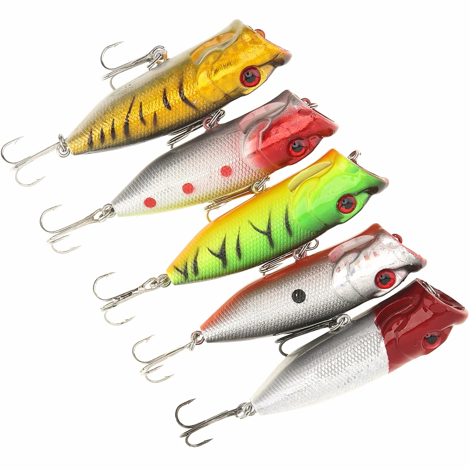 Señuelos y Cebos de Pesca para Bar de Agua Dulce y Salada