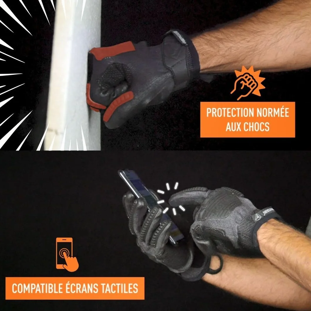 ROSTAING Guantes tácticos OPSB+ Par de intervención reforzados anticorte compatibles táctiles Airsoft Paintball Caza
